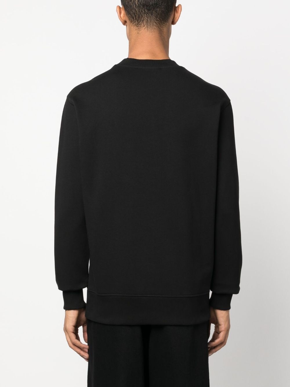 embroidered-logo cotton sweatshirt - 4