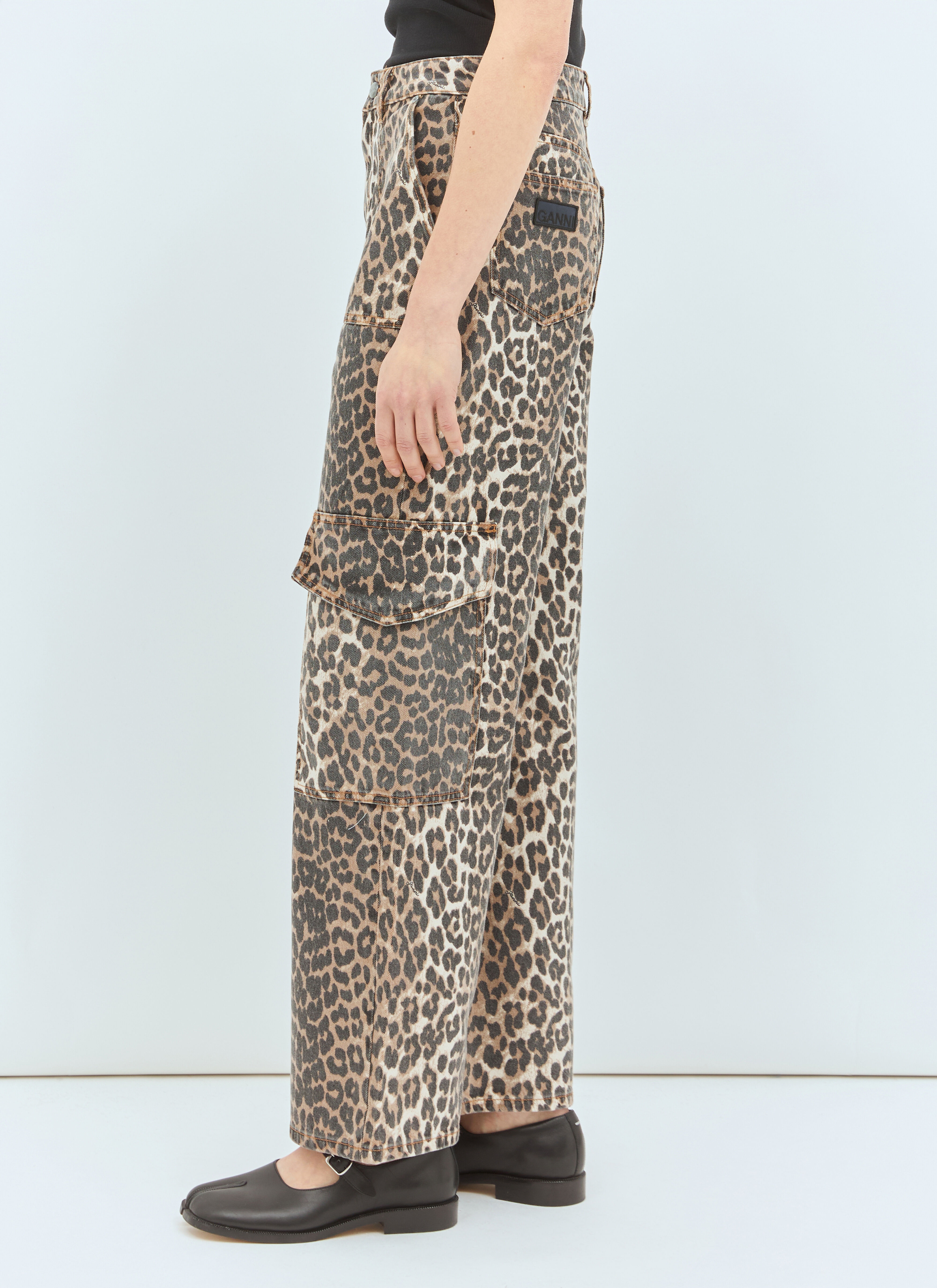 Angi Leopard Print Jeans - 4
