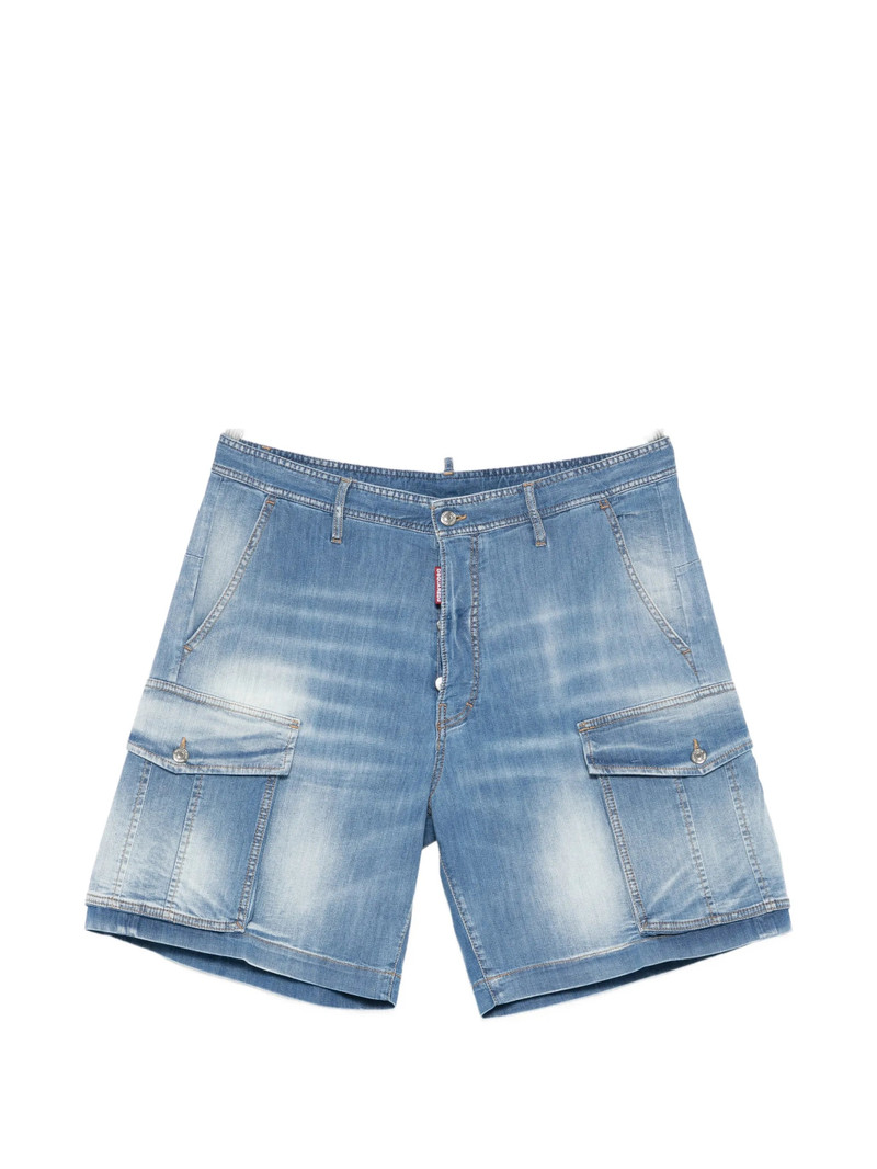 Dsquared2 Blue Cargo Denim Shorts 1