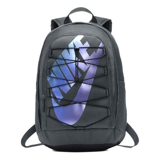 Nike Hayward 2.0 Student Large Capacity schoolbag backpack Gradient Blue logo 'Smoke Grey Black' BA5 - 1