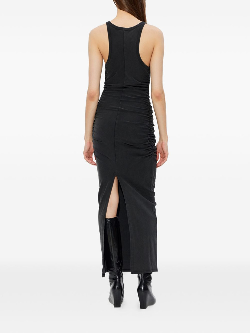 logo-print ruched dress 4