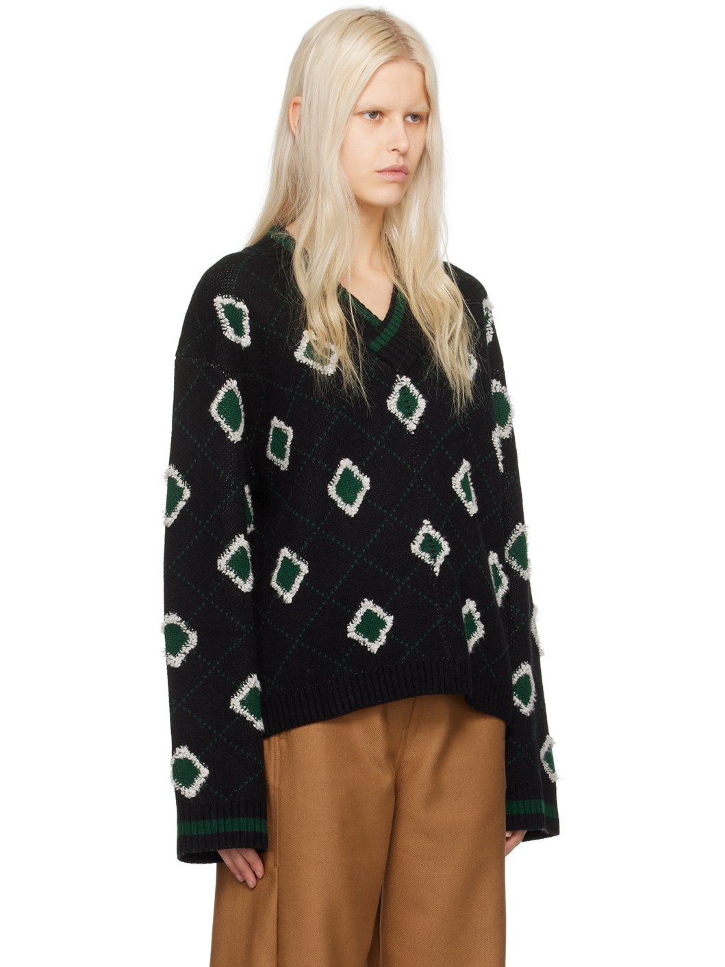 Black & Green Palomar Sweater - 2