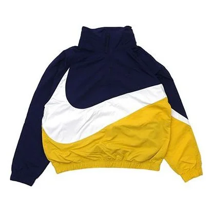 Nike ANORAK WOVEN Jacket YELLOWNAVY 'Blue Yellow White' AT4489-417 - 1