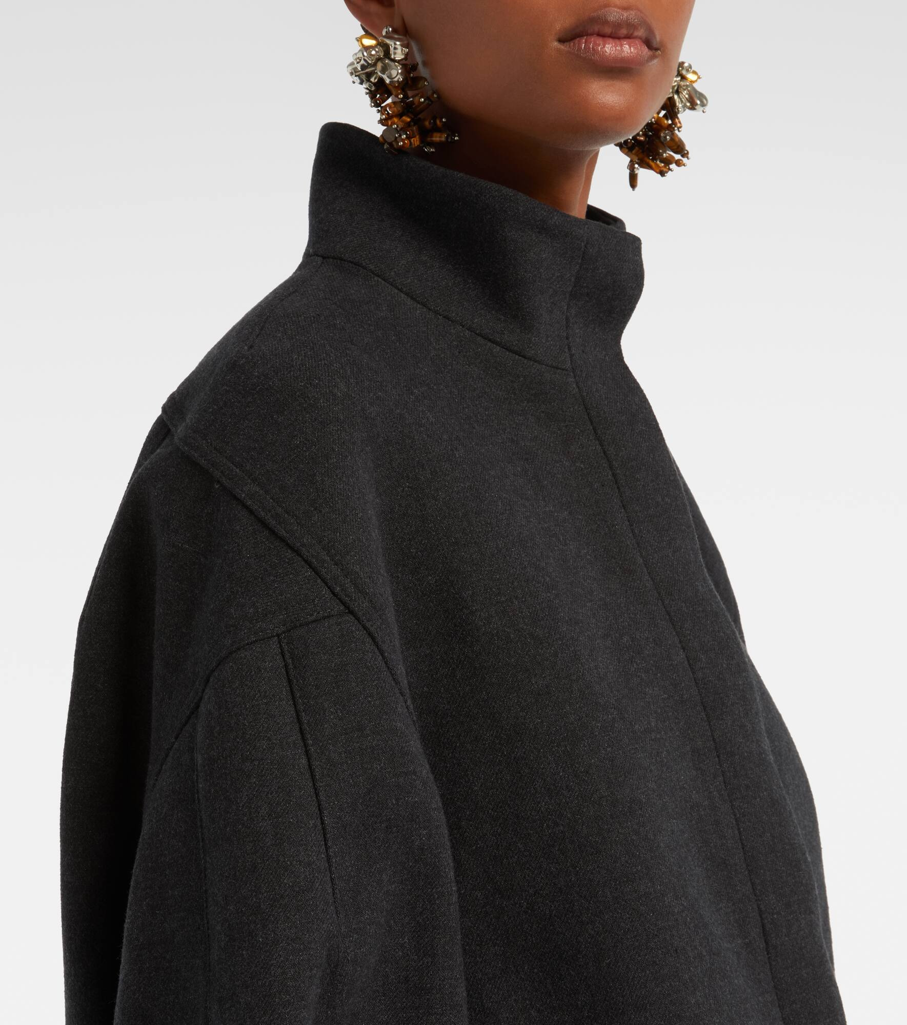 Balloon-sleeve jacket - 4
