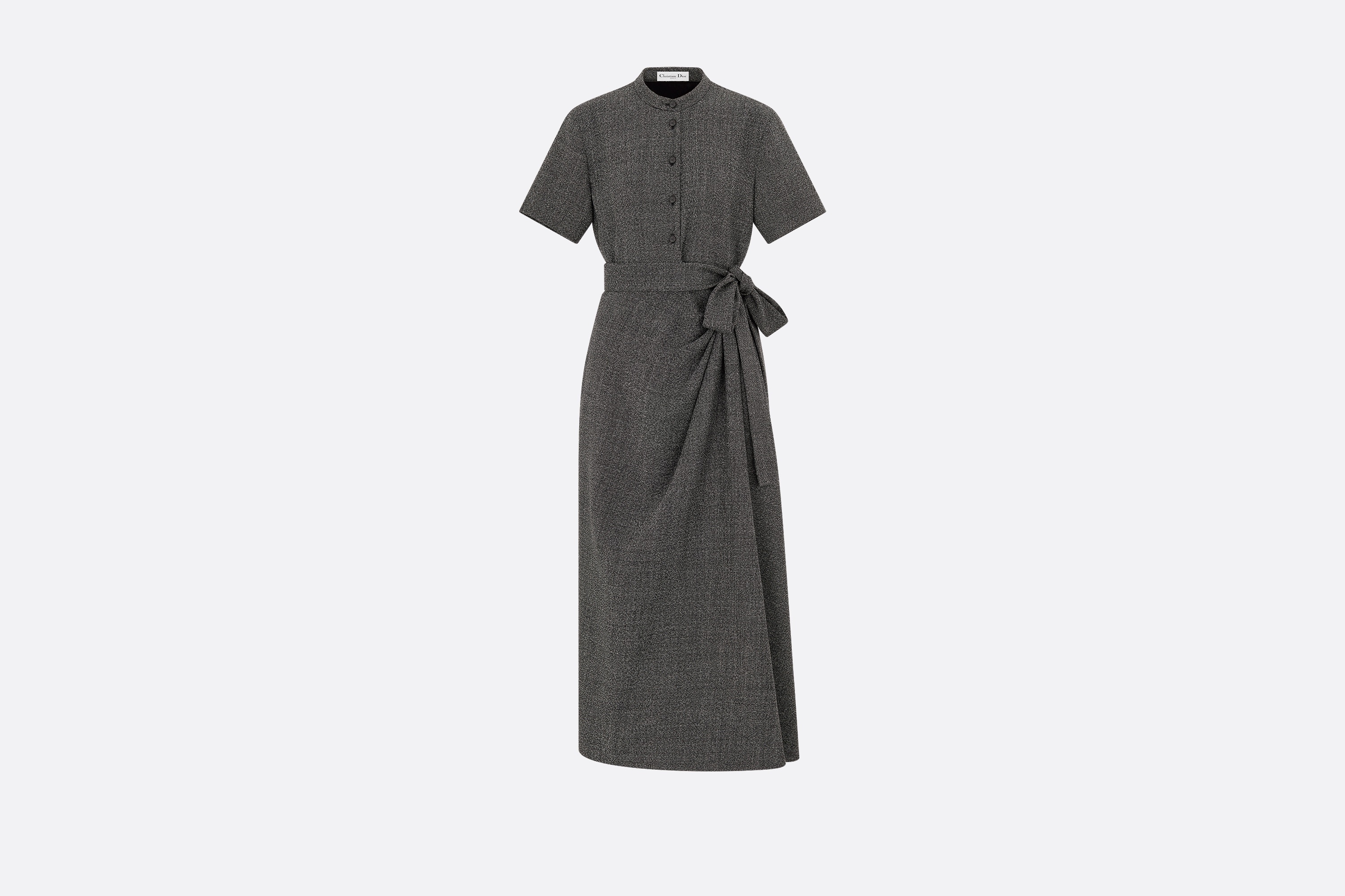 Mid-Length Draped Dress - 1