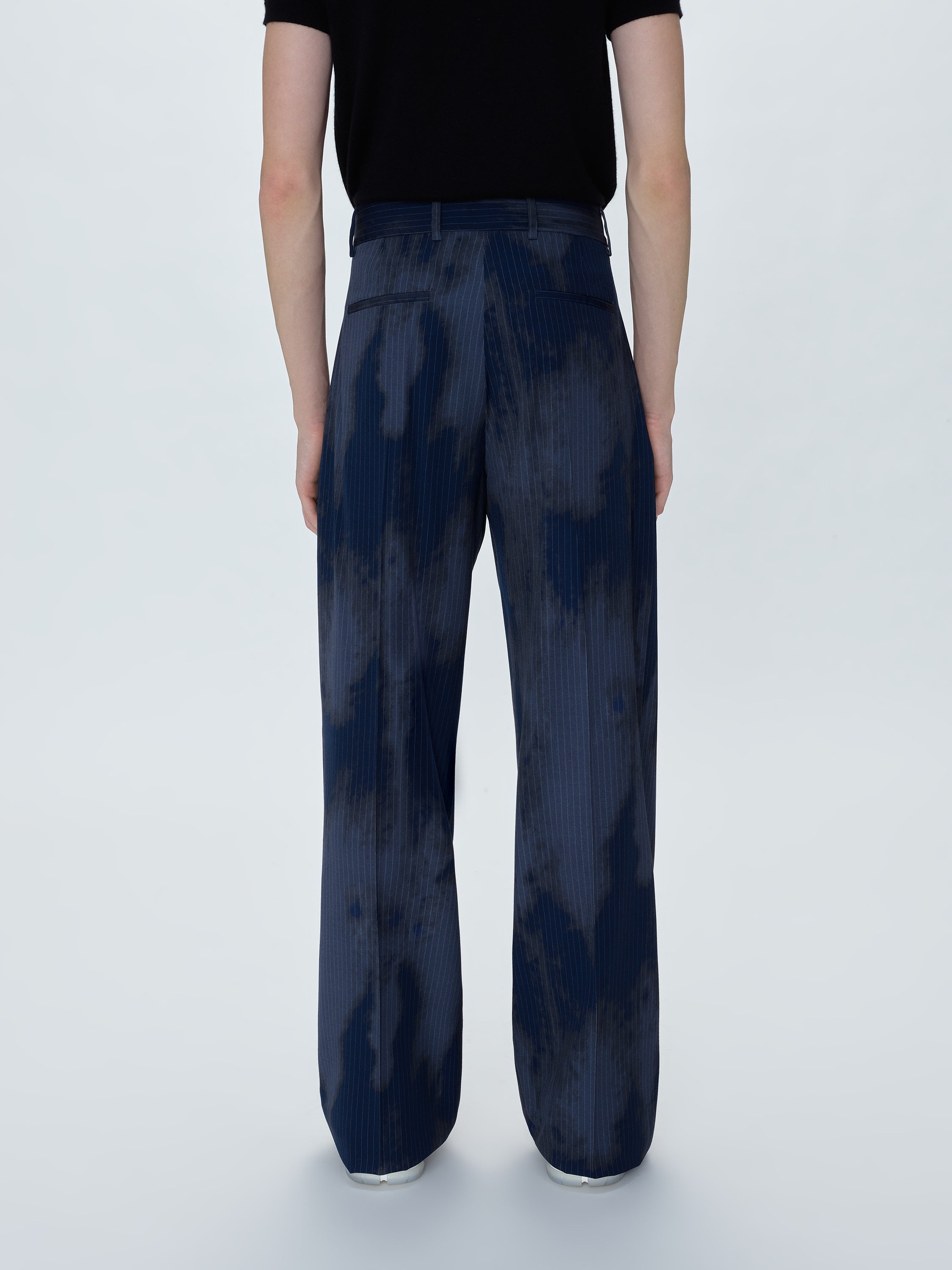 PINSTRIPE DOUBLE PLEATED TROUSERS - 4