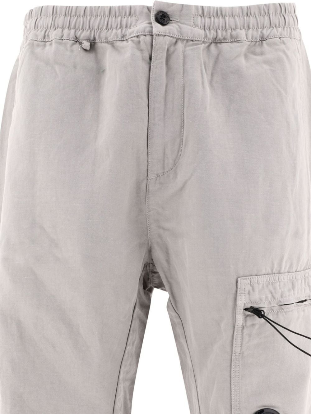 Lens-detail straight-leg trousers - 3