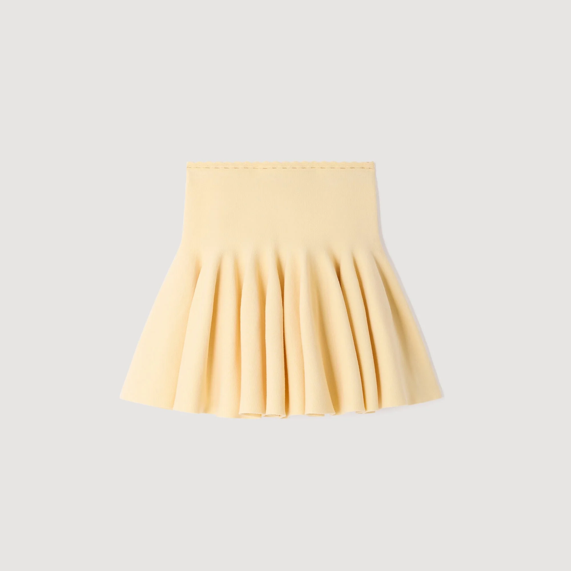 MINI KNIT SKATER SKIRT - 1