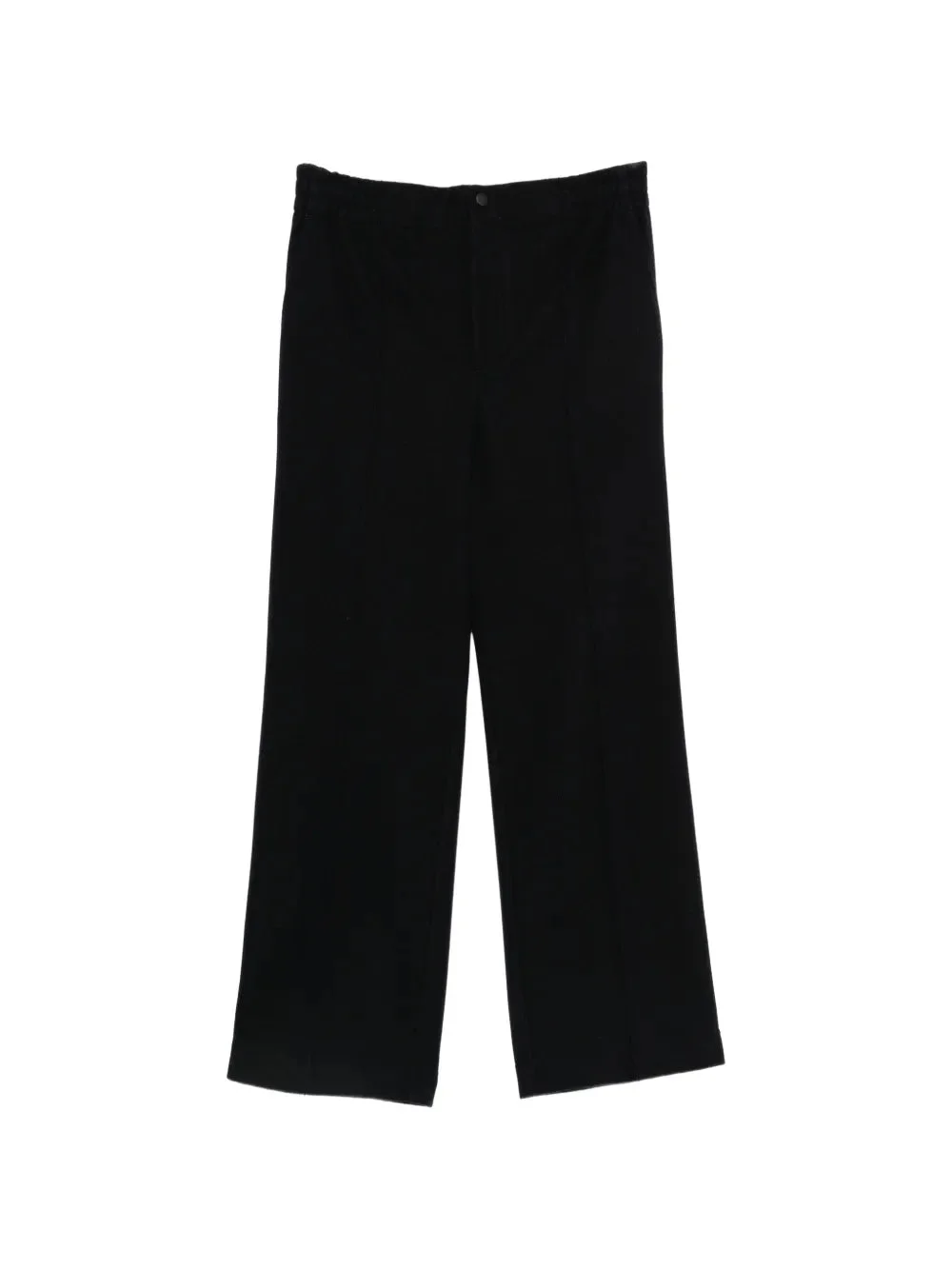 LOGO-PATCH STRAIGHT-LEG TROUSERS - 1