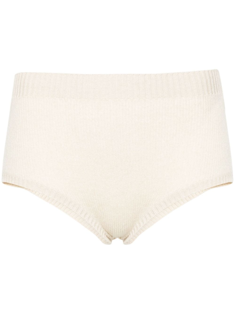 Finest high-waist ribbed shorts - 1