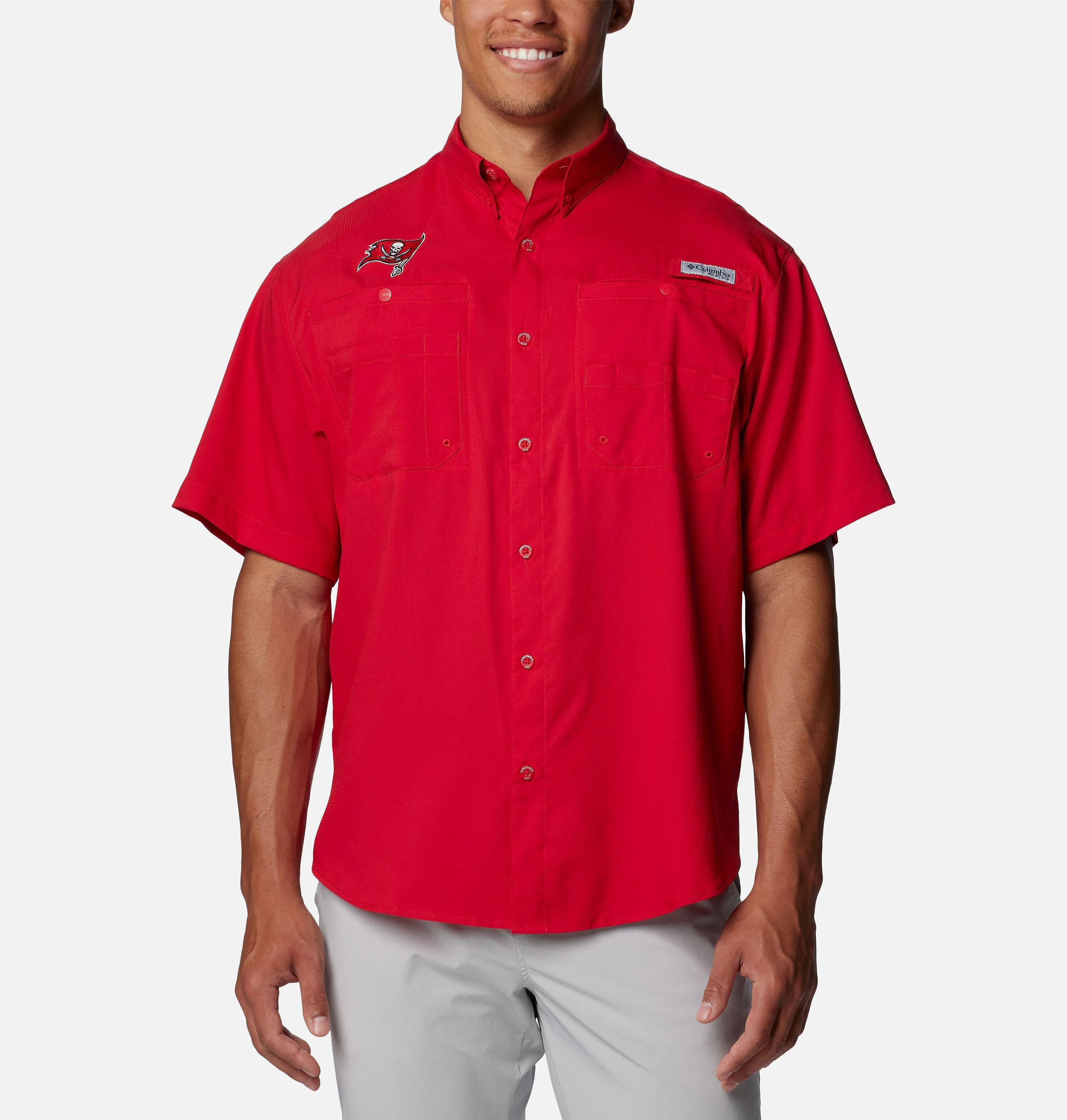 Men's PFG Tamiami Short Sleeve Shirt - Tampa Bay Buccaneers - 1