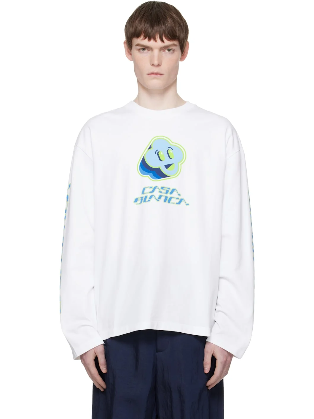White Smiley Future Long Sleeve T-shirt - 1