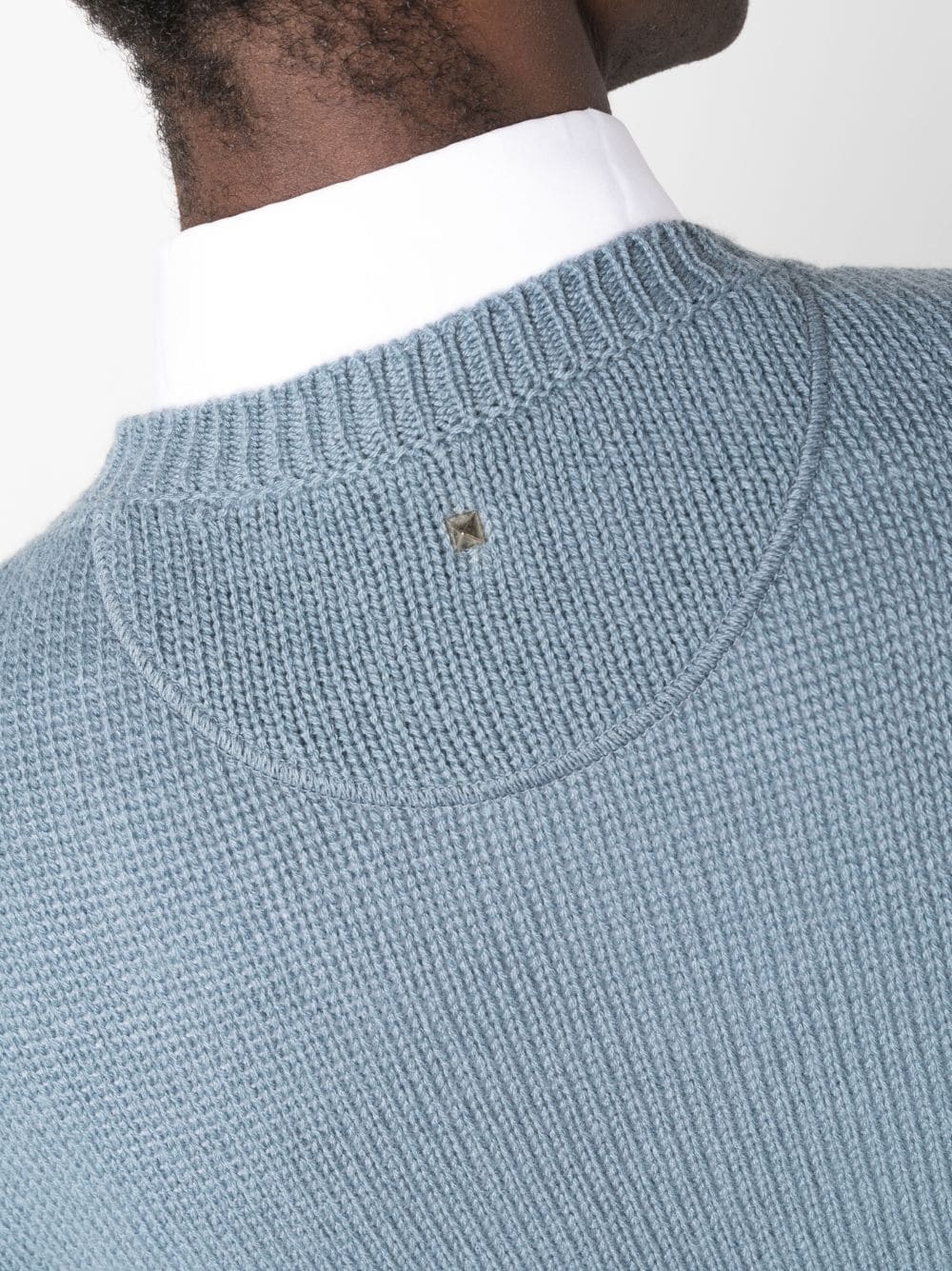 stud-embellished cashmere jumper - 5