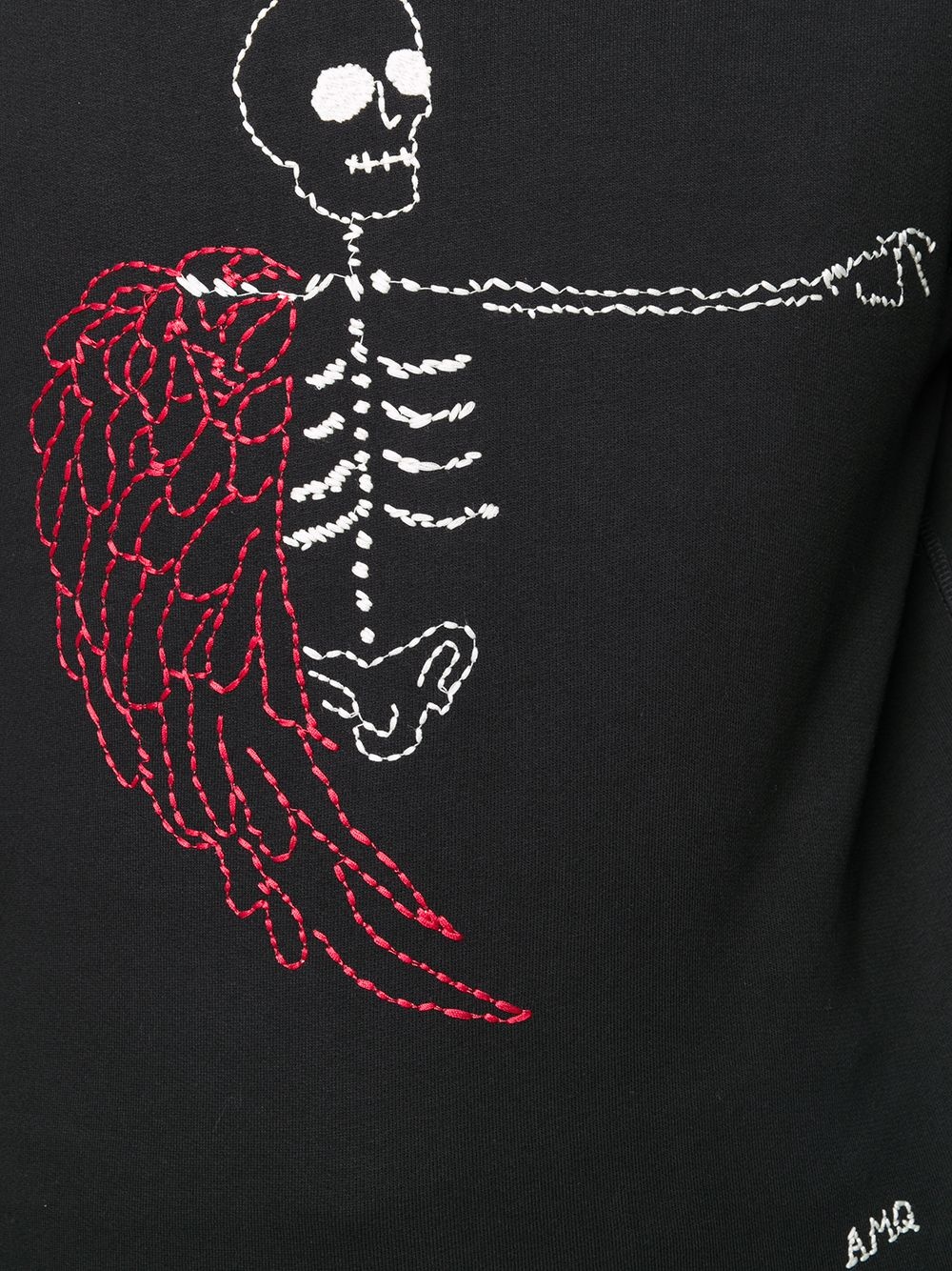 embroidered skull sweatshirt - 5