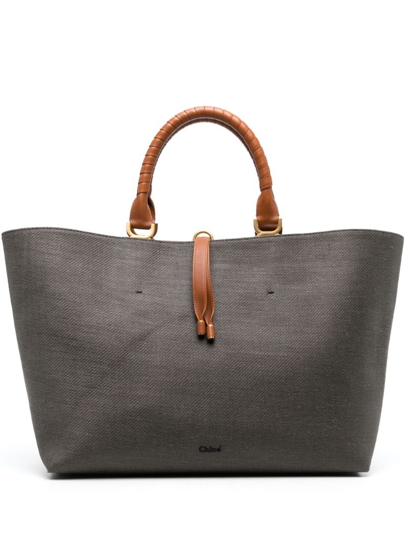 Marcie linen tote bag - 1