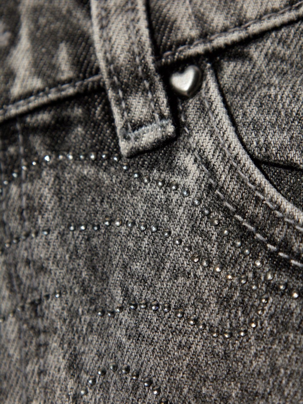 acid-wash denim shorts - 5
