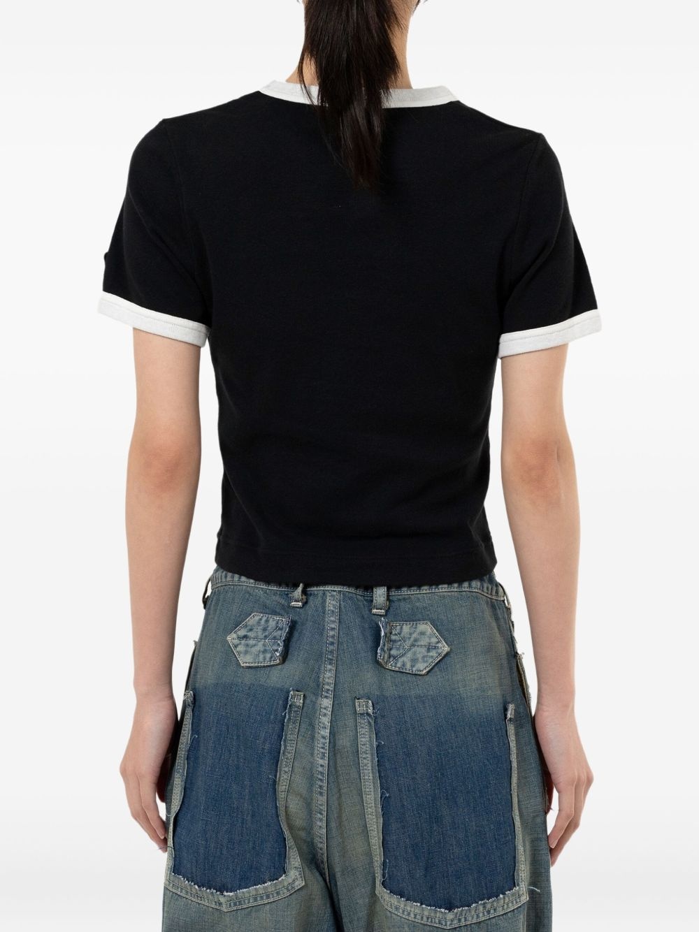 smiley face-print T-shirt - 3