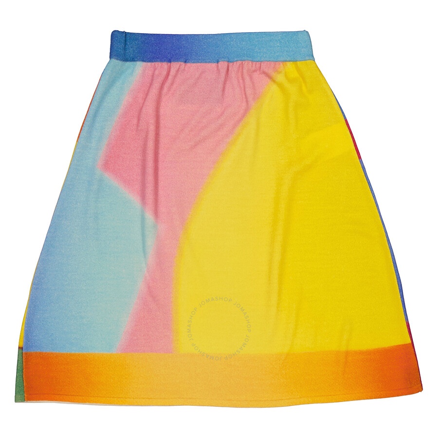 Moschino Multi Projection Print Merino Wool Skirt - 6