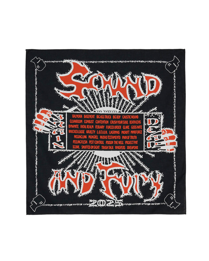 Sound & Fury 2025 Lineup Bandana - Black 1