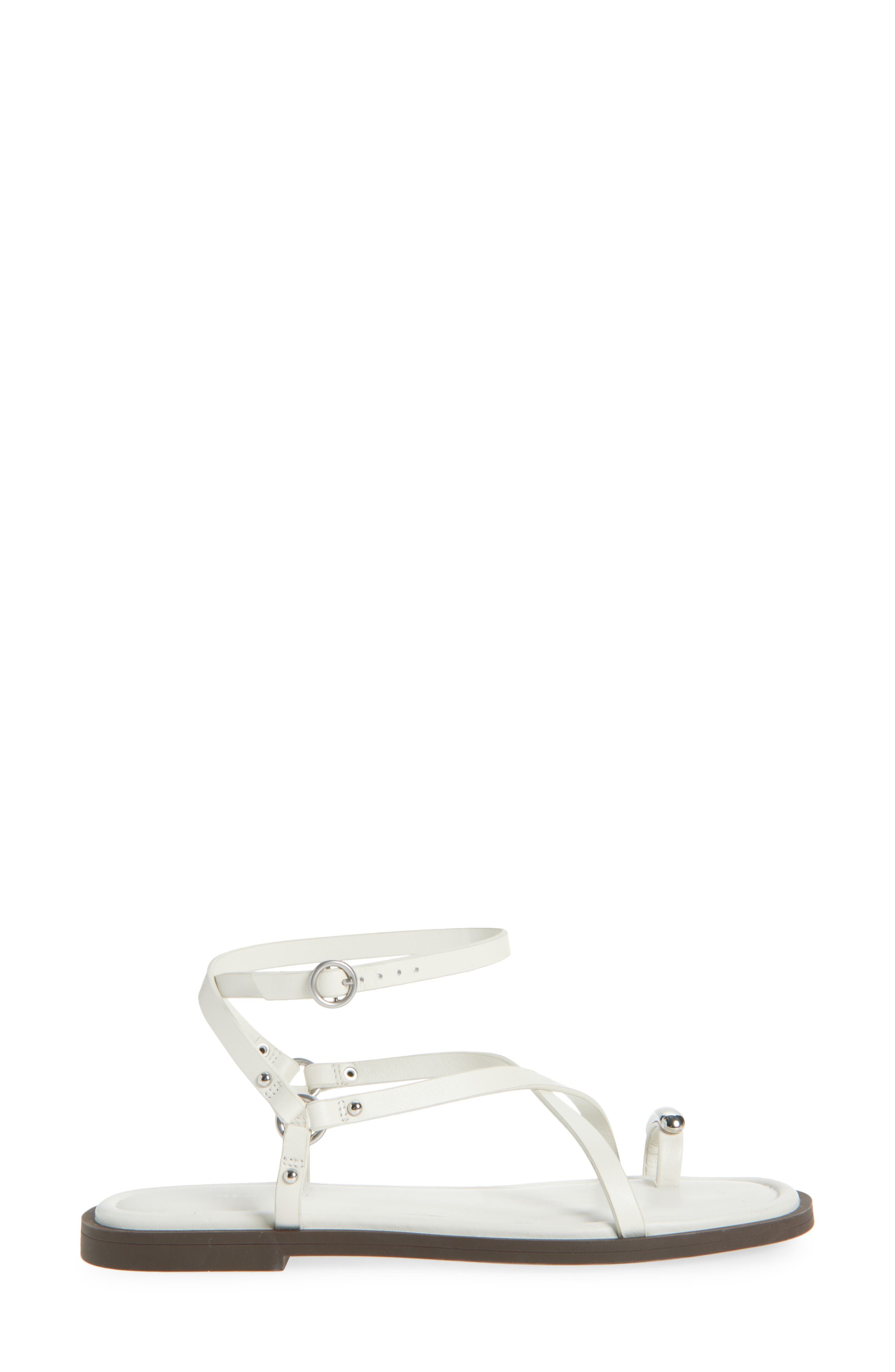 rag & bone Geo Ring Ankle Strap Sandal in Antique White at Nordstrom - 3
