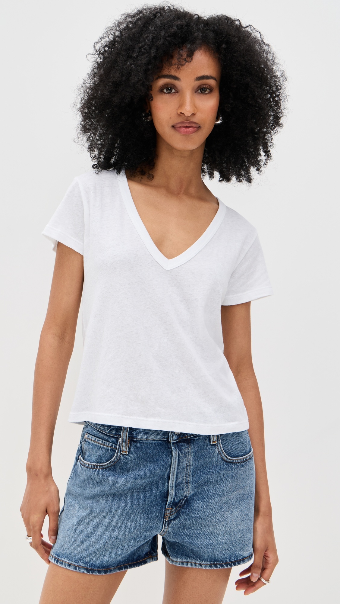 Laura V Neck Tee - 7