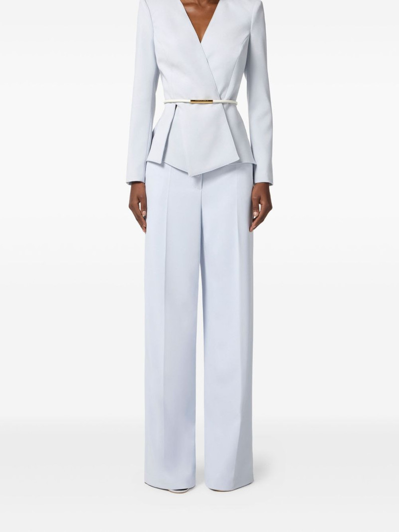 ELISABETTA FRANCHI wrap belted blazer outlook