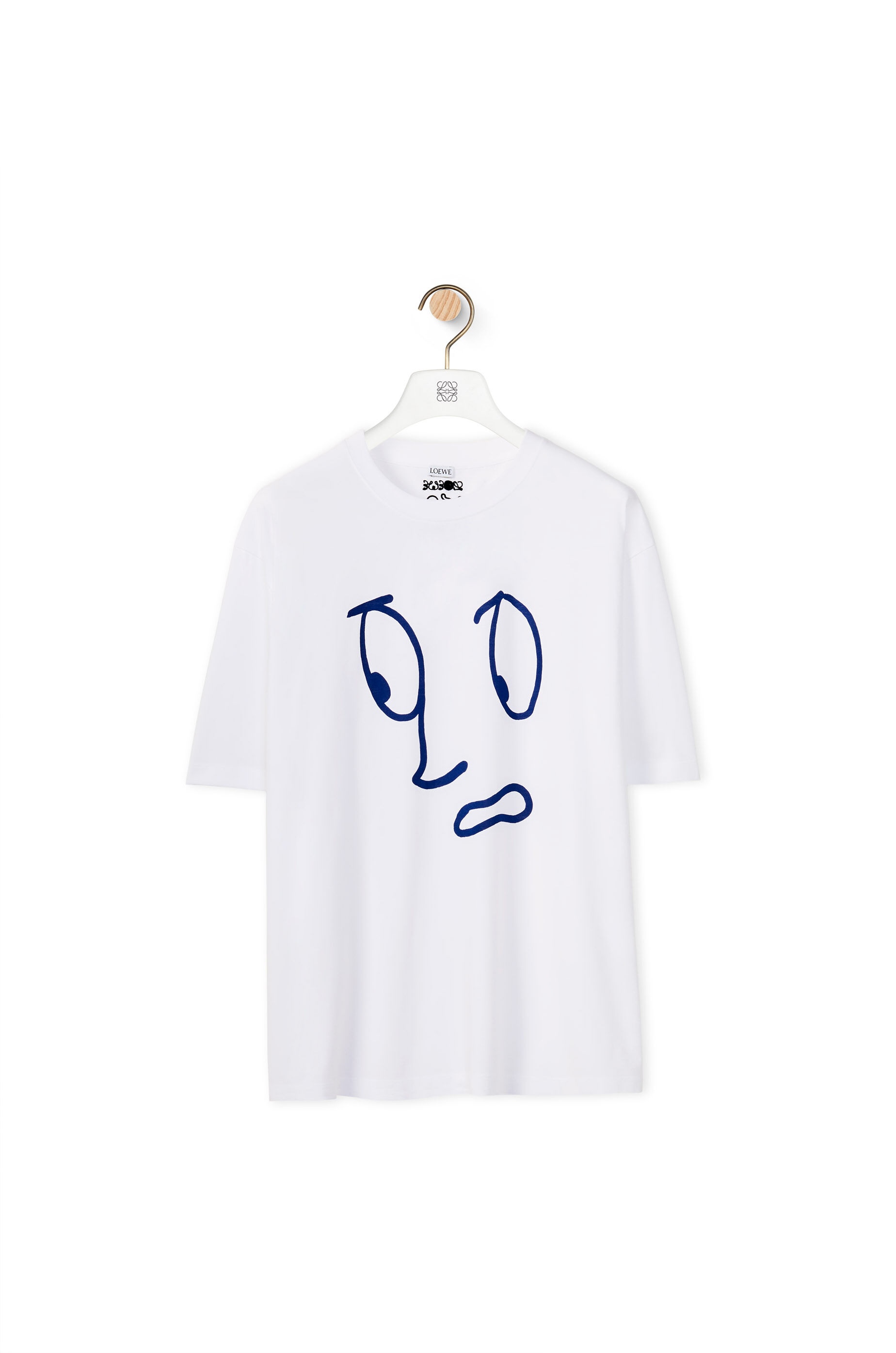 Face print T-shirt in organic cotton - 1