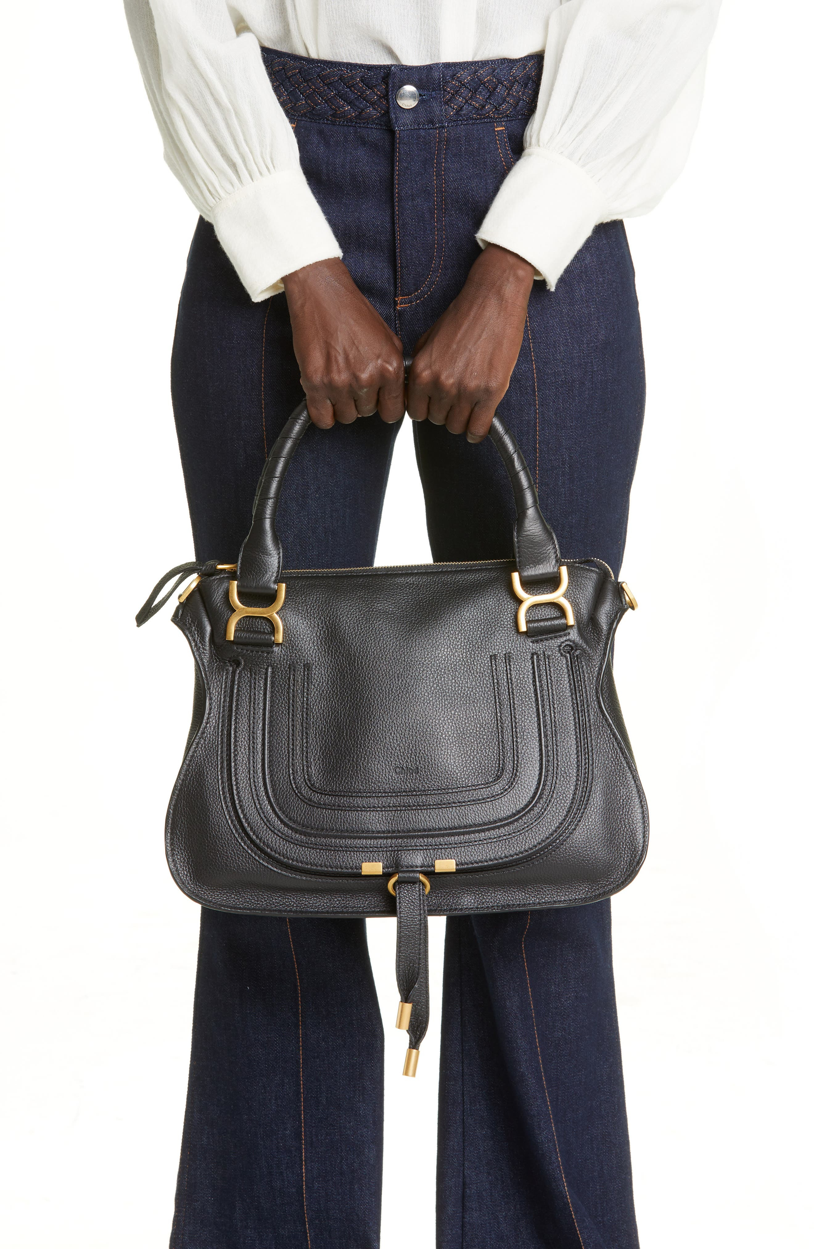 Medium Marcie Leather Satchel - 2