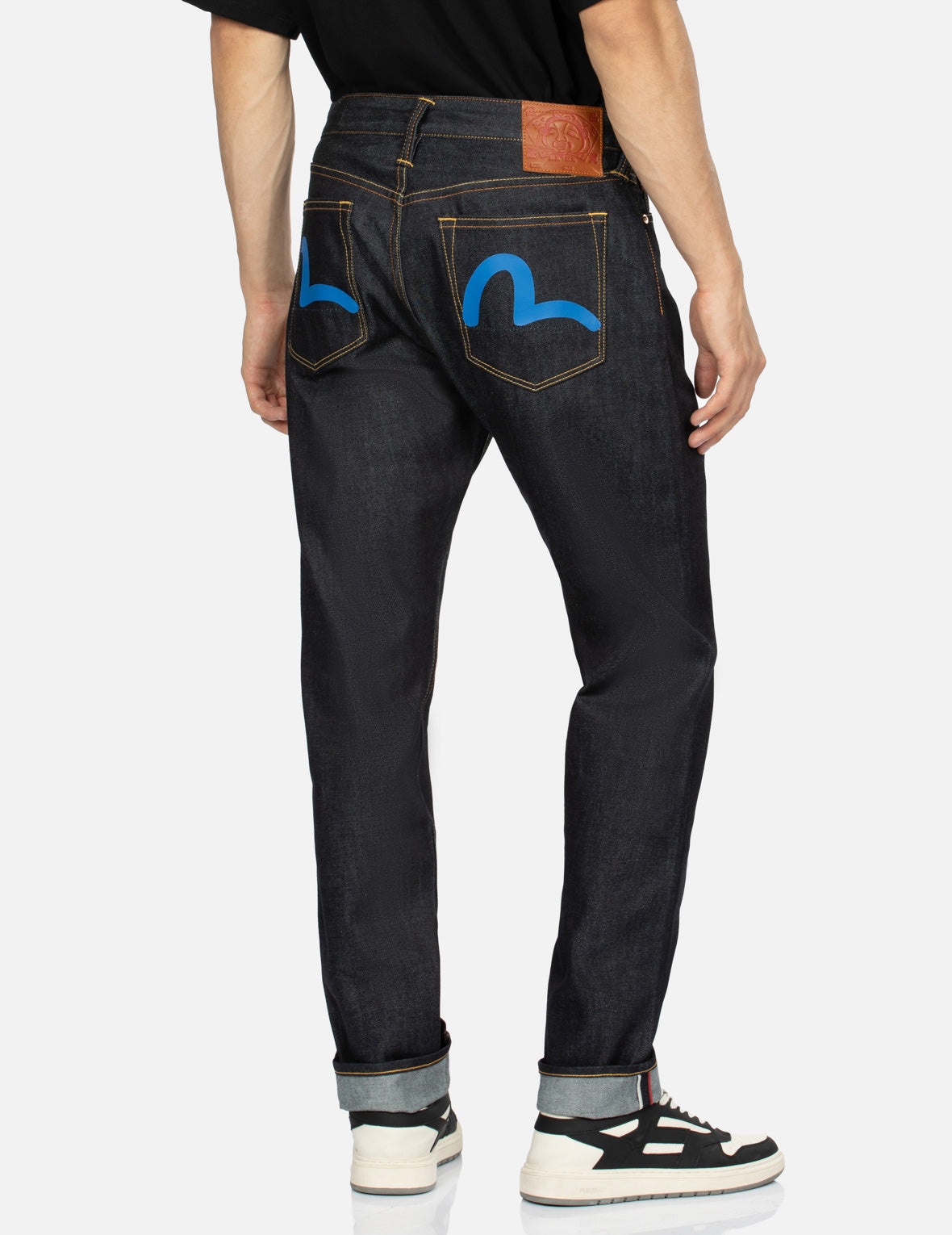 Seagull Print Carrot Fit Denim Jeans #2017 - 7