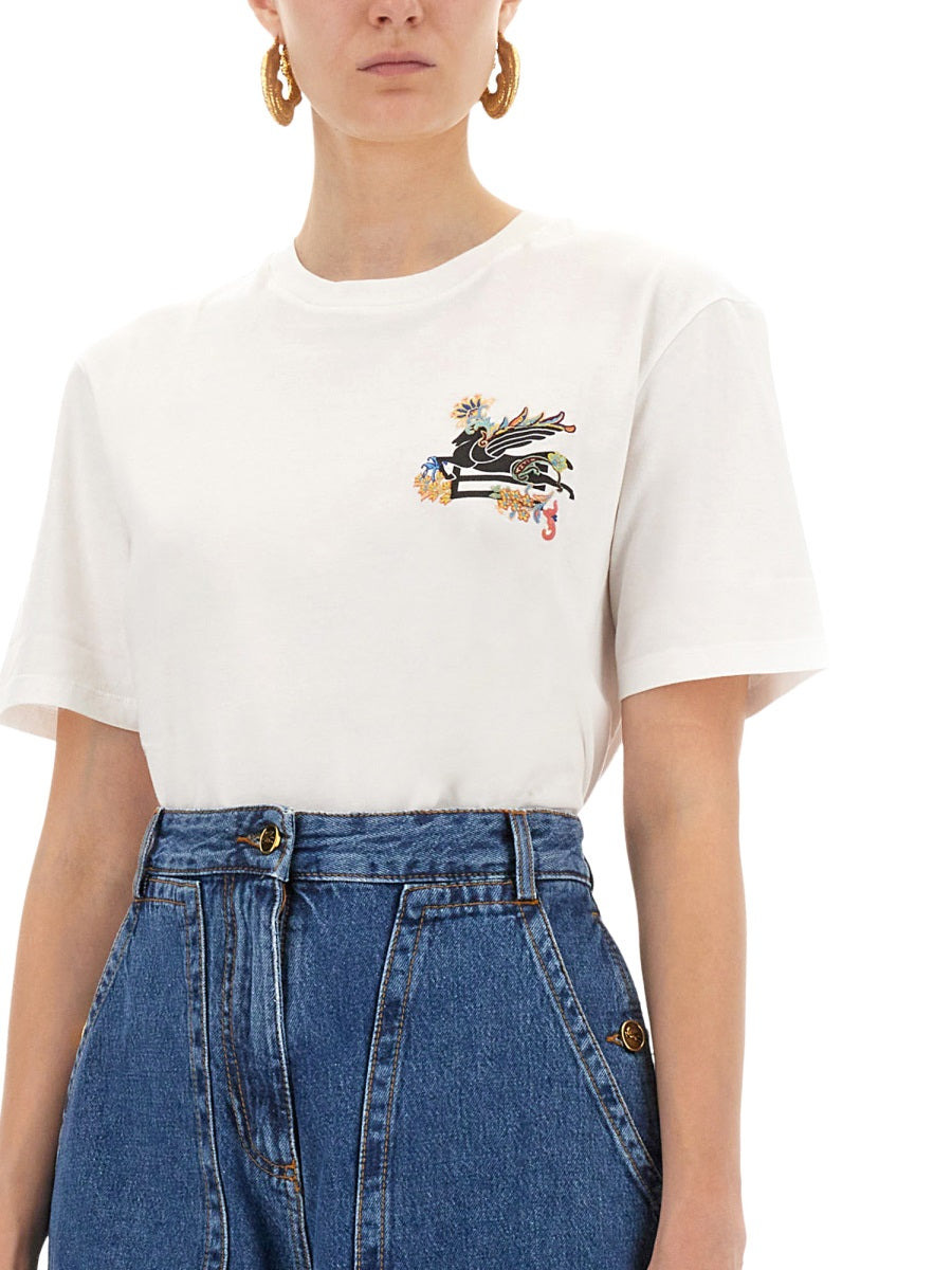 Etro Women T-Shirt With Pegasus - 4