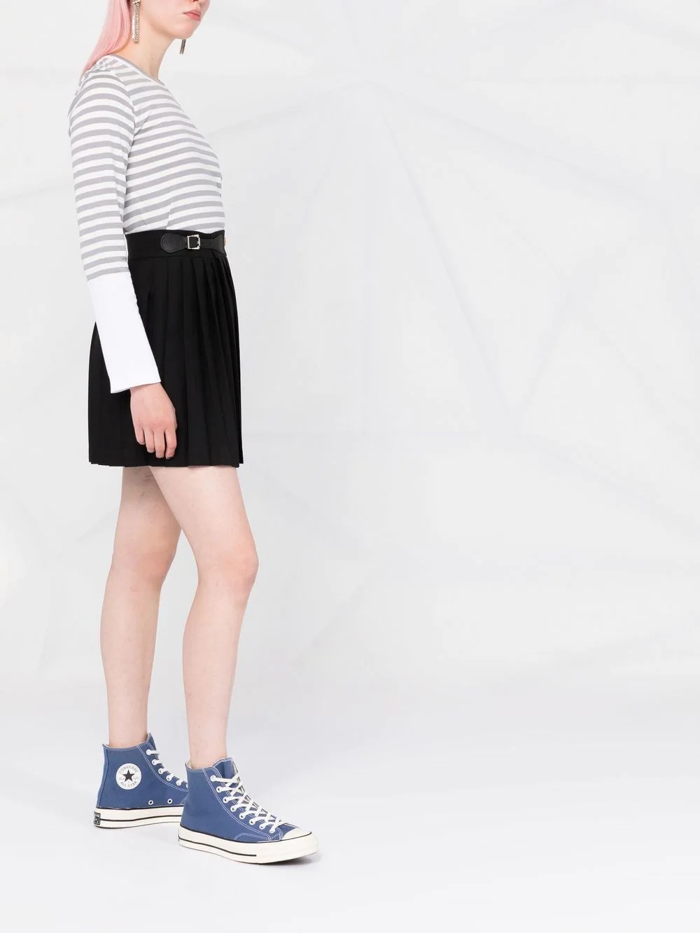 horizontal-stripe long-sleeve T-shirt - 4