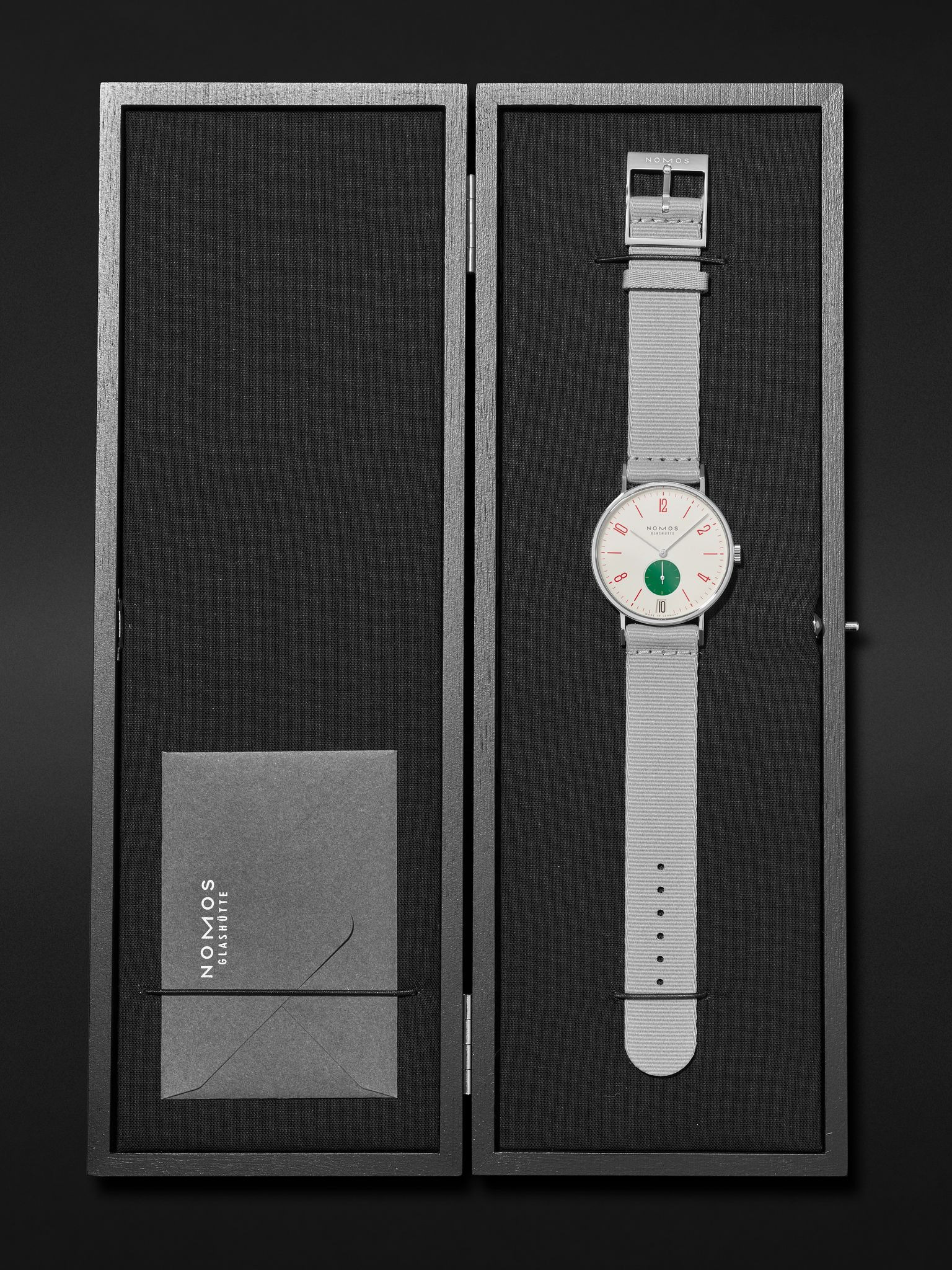 Tangente 38 Date Go Limited Edition Hand-Wound 37.5mm Stainless Steel and Webbing Watch, Ref.No. 179 - 5