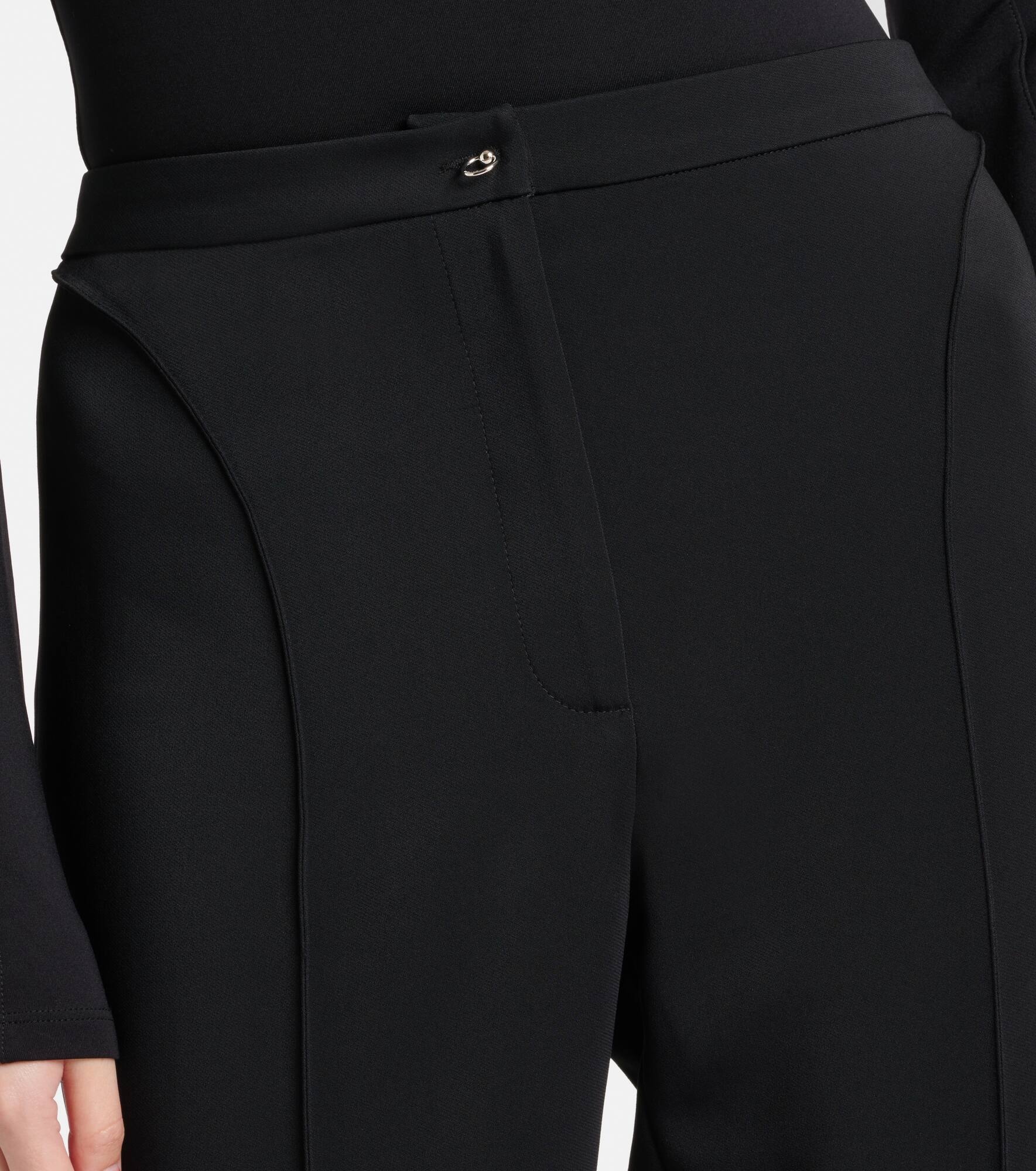 Pierced high-rise flared pants - 4