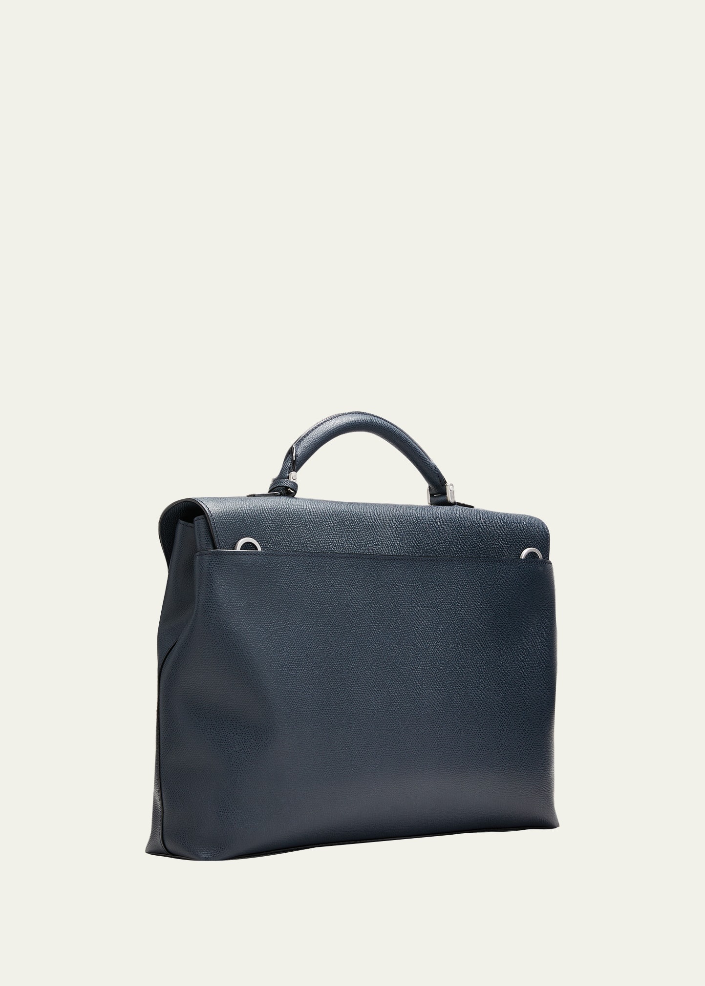 Men's Avietta Pebble Leather Briefcase - 3