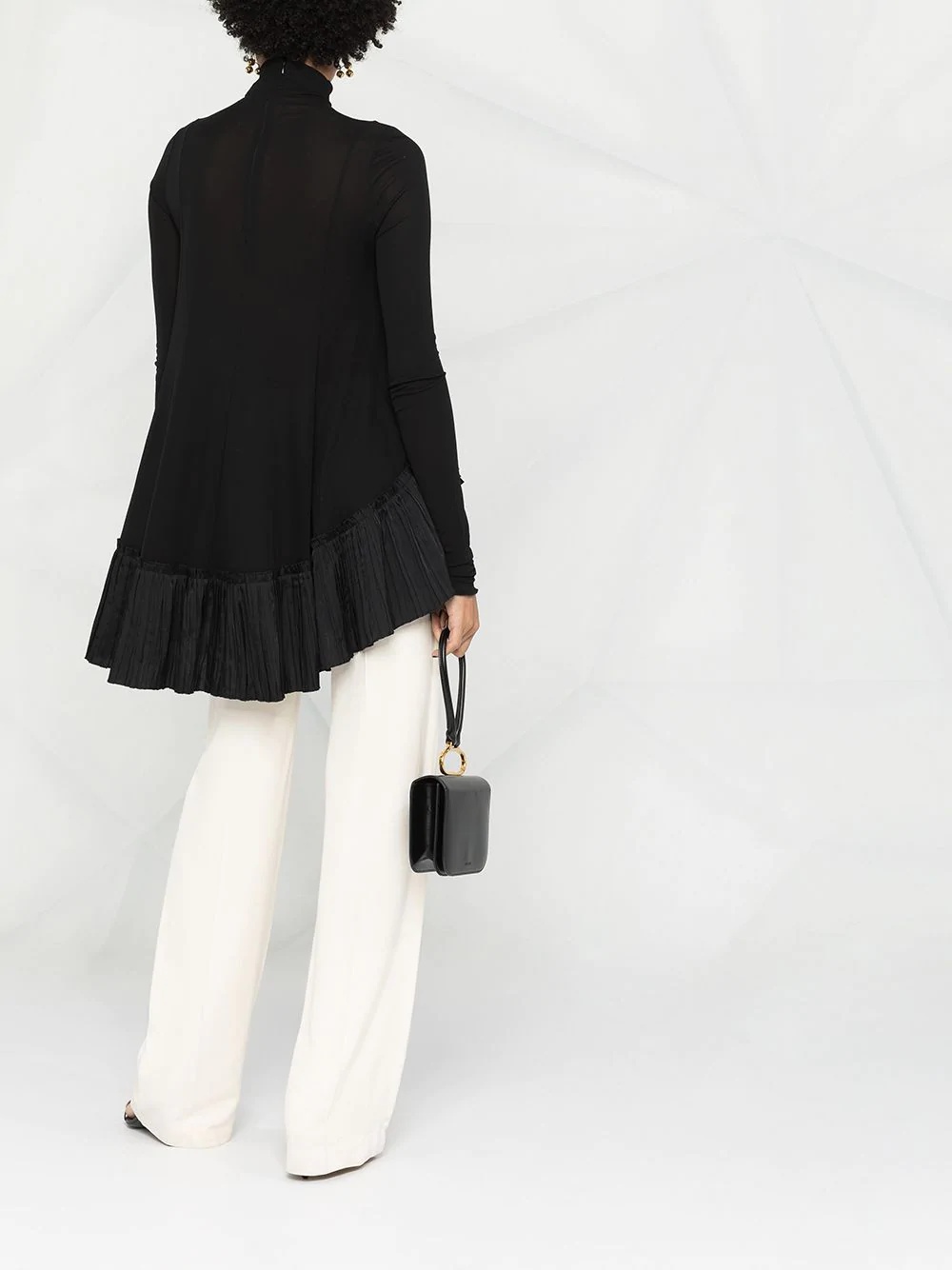 turtleneck ruffle blouse - 4