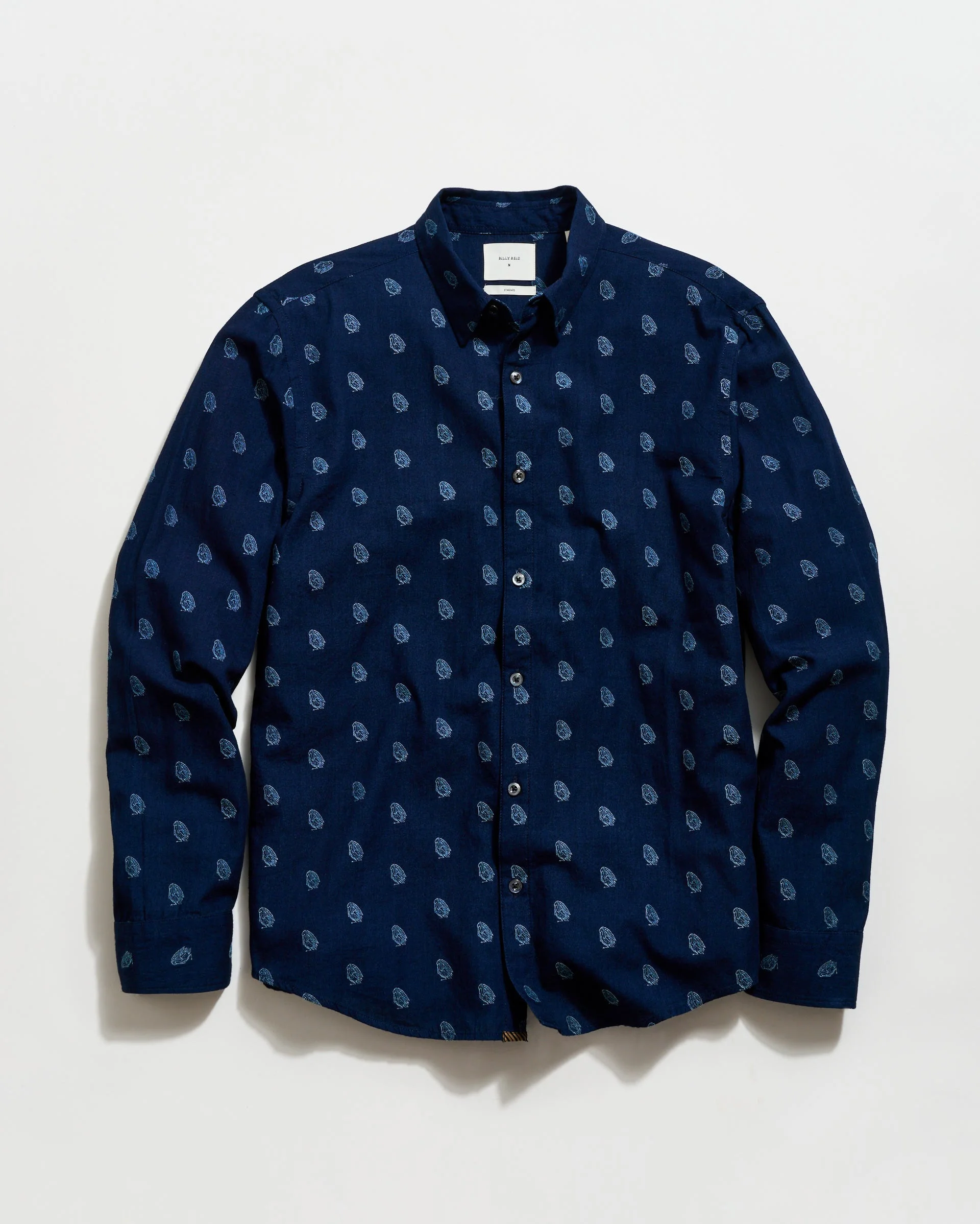 Pelican Paisley Jacquard Wilson Shirt - 1