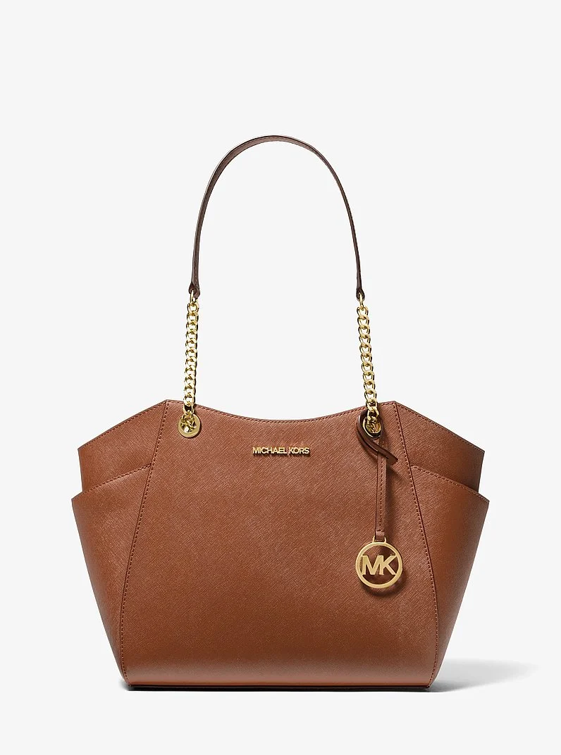 Jet Set Large Saffiano Leather Shoulder Bag - 1