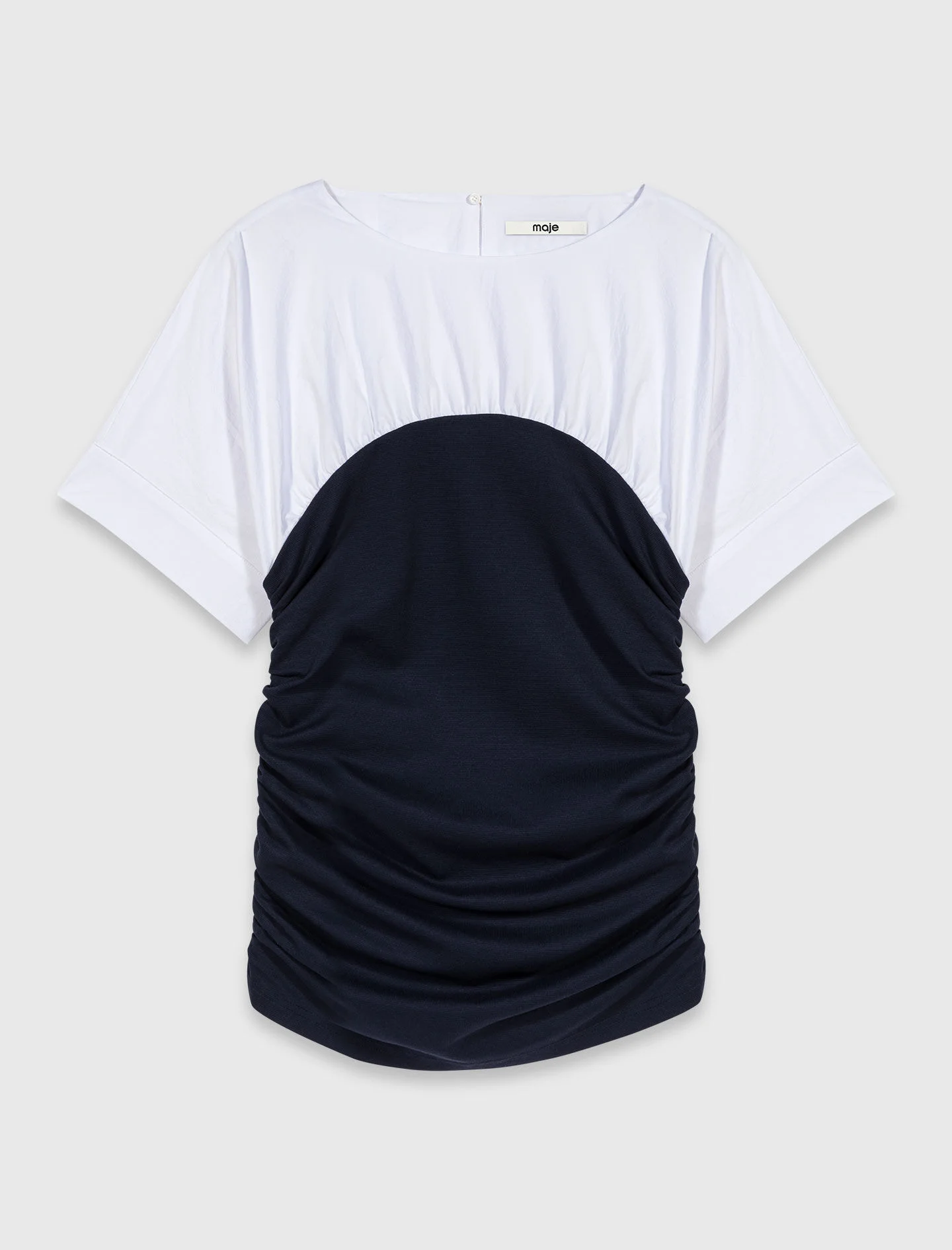 Pleated jersey top - 1