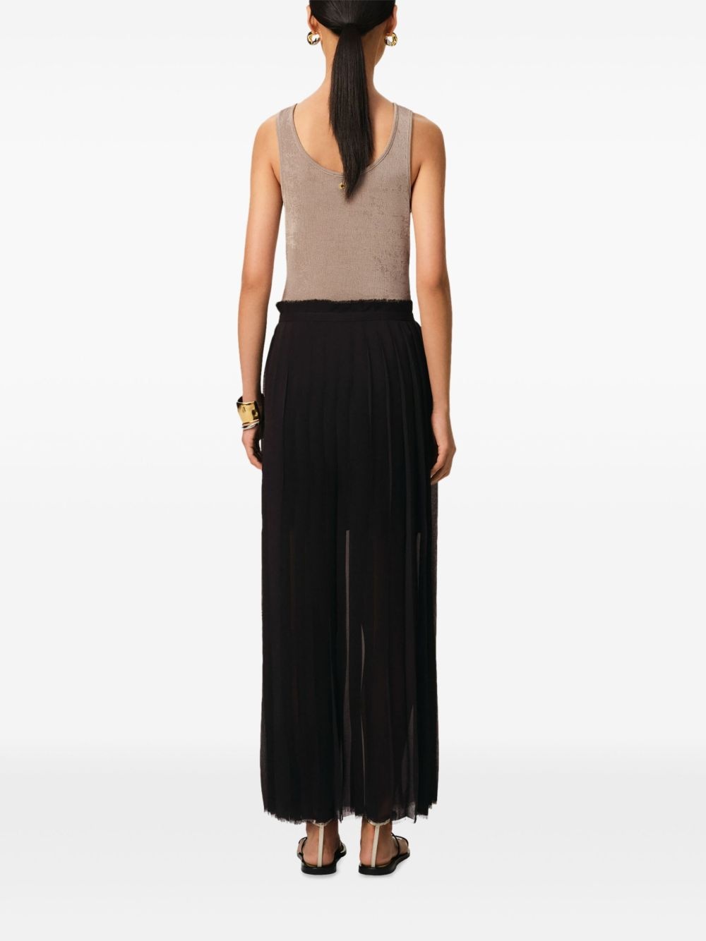 long pleated skirt - 4
