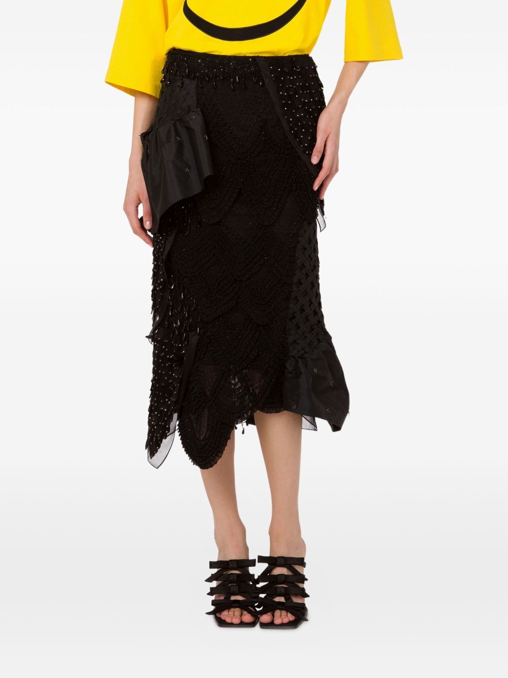 layered midi skirt - 2