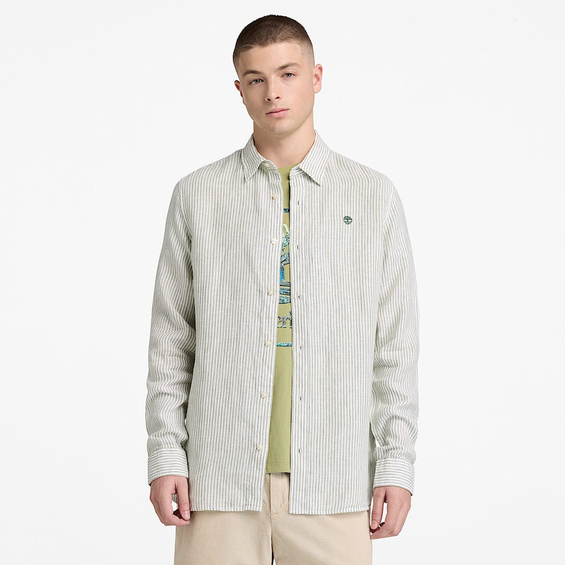 Men's Mill Brook Regular Fit Linen Shirt 3