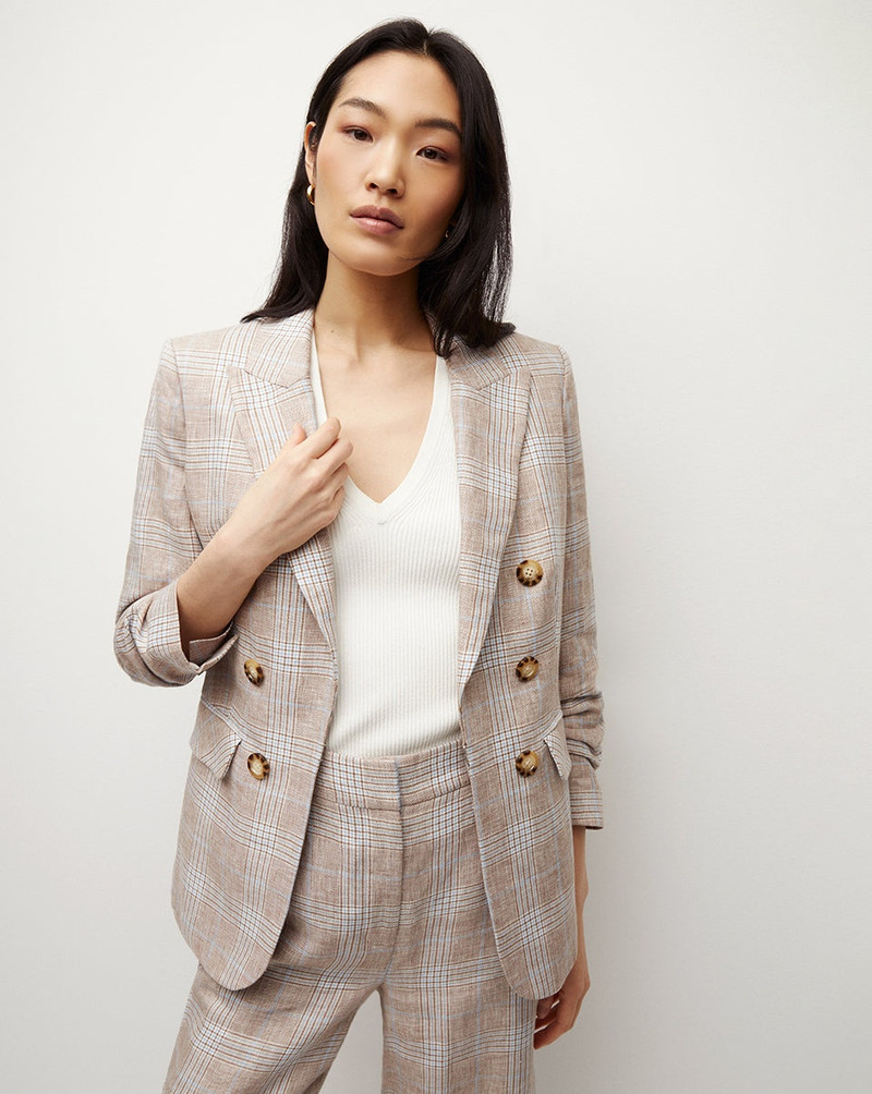 VERONICA BEARD BEACON LINEN DICKEY JACKET outlook
