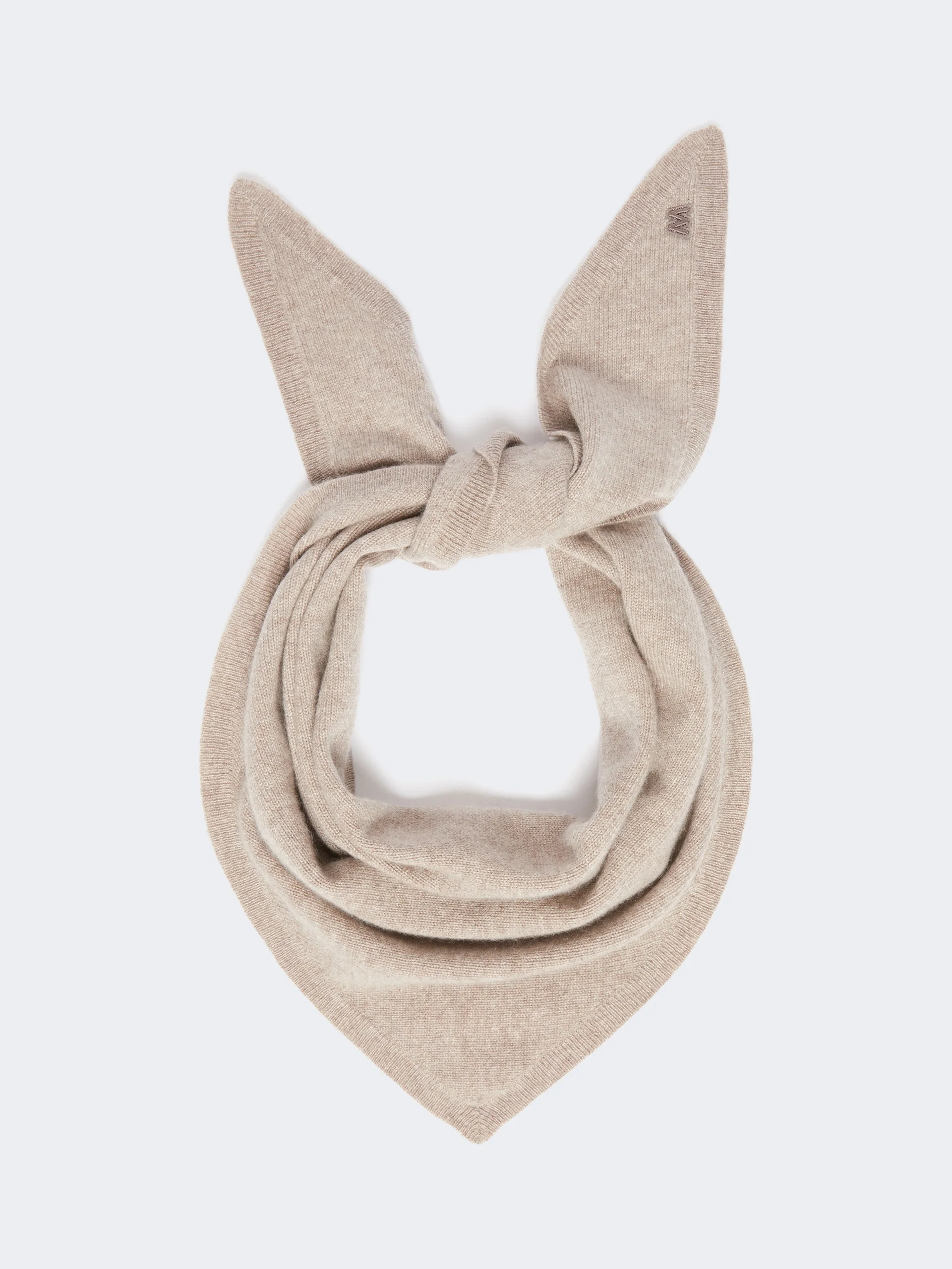BOSSO Triangle cashmere scarf - HONEY - 1