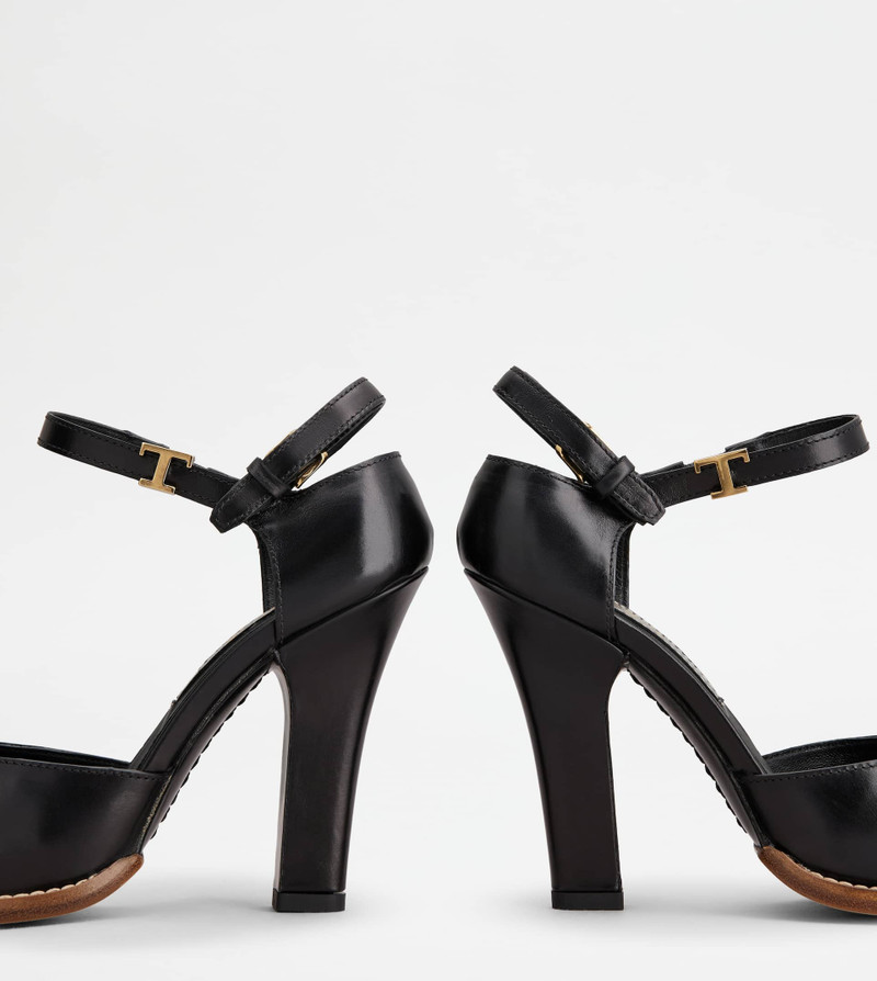 D'ORSAY PUMPS IN LEATHER - BLACK 5