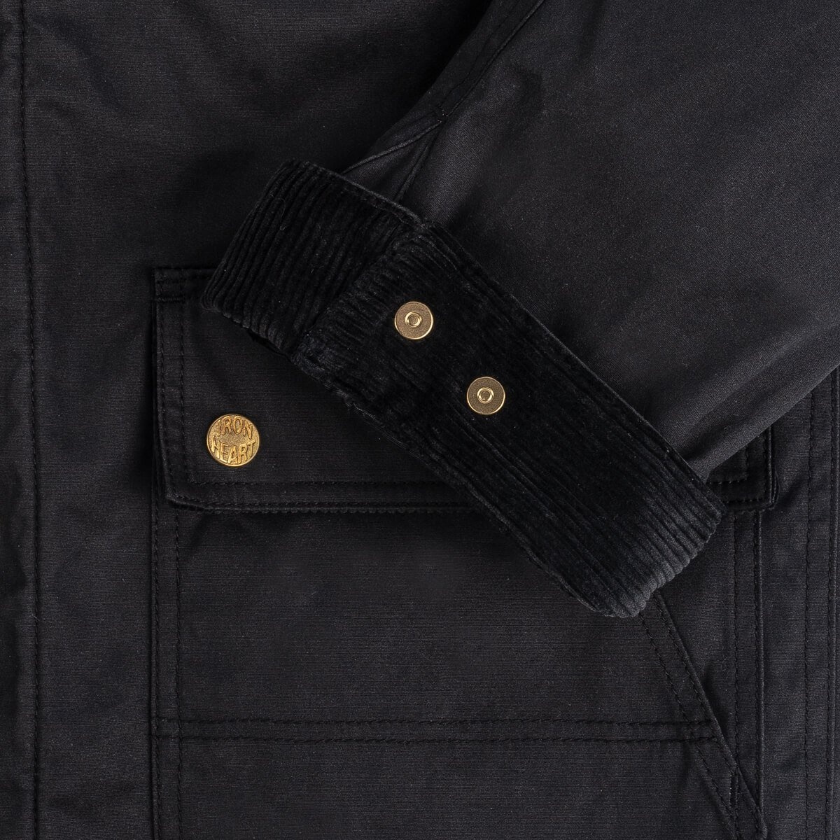 7oz Oiled Cotton Chore Jacket - Black - 14