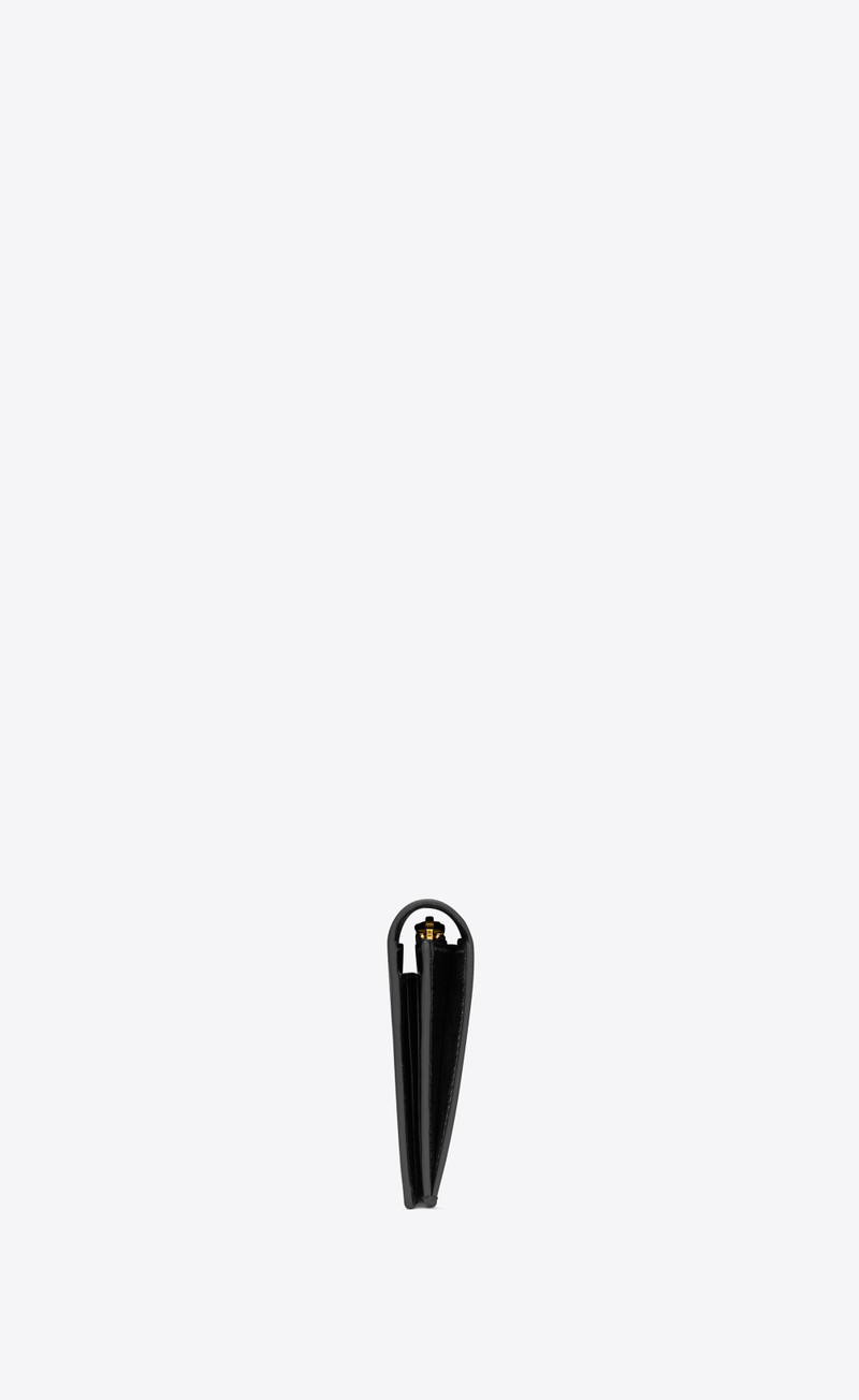 saint laurent paris continental wallet in coated bark leather 3