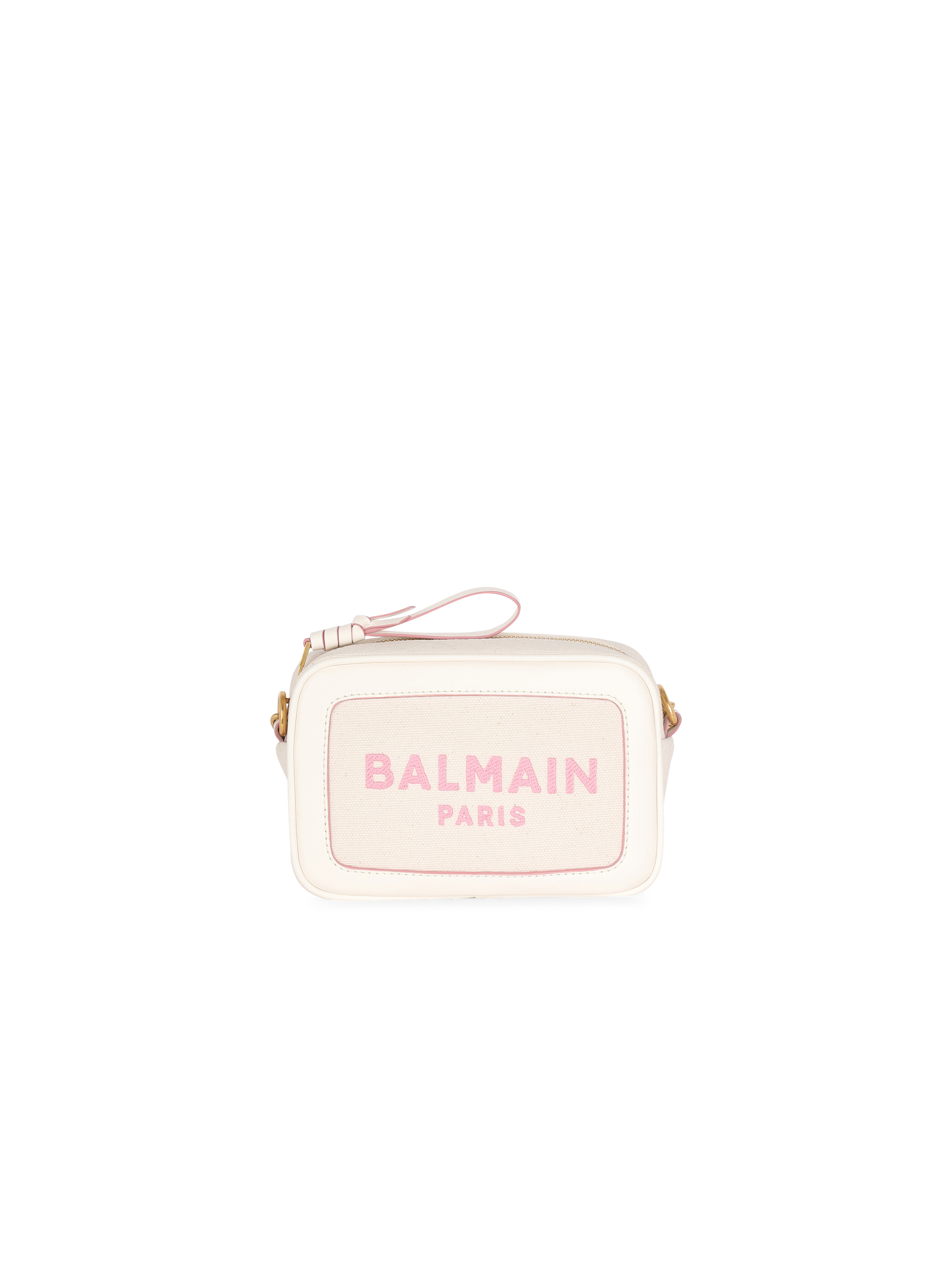 B-Army canvas clutch bag with leather details - 1
