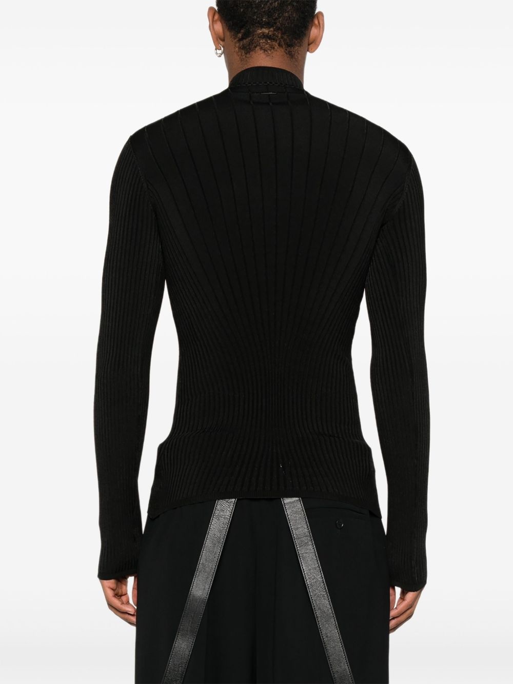 ribbed high-neck sweater - 4