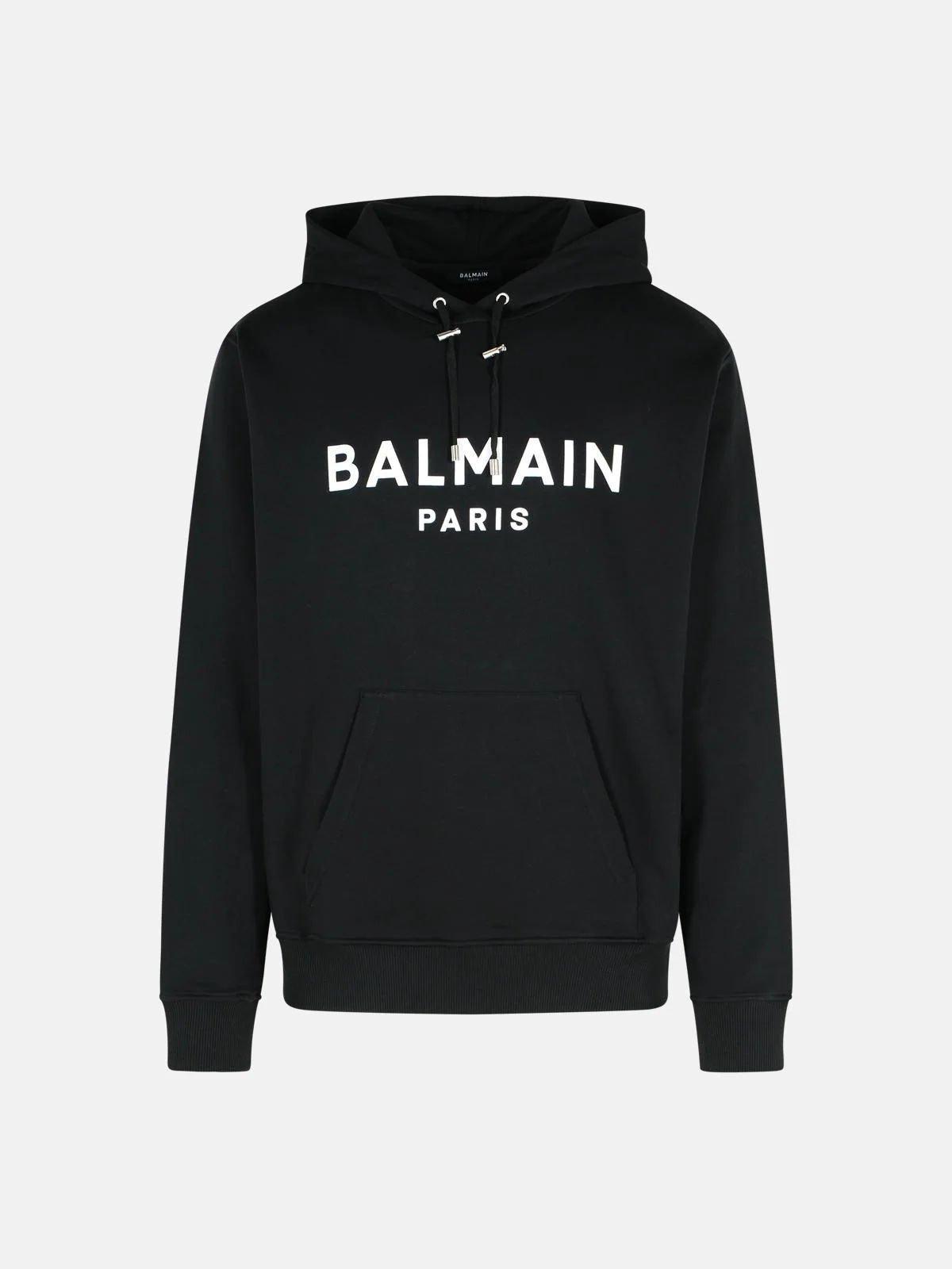 BLACK COTTON SWEATSHIRT - 1