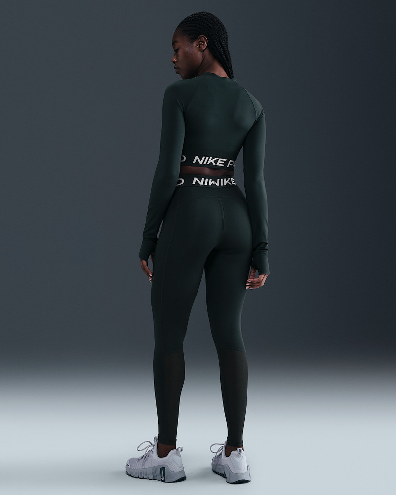 Nike Pro Women's Dri-FIT Cropped Long-Sleeve Top 5